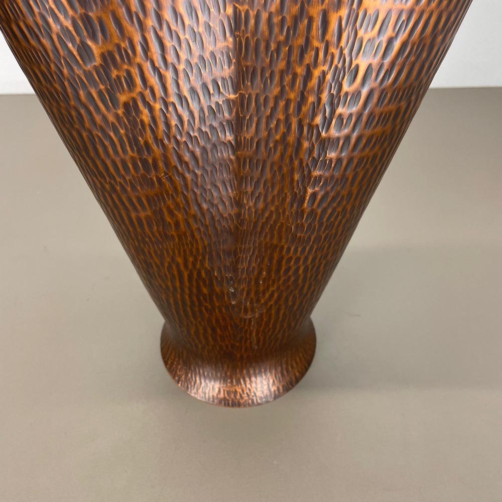 Brutalist Hollywood Regency Metal & Copper Umbrella Stand, Germany, 1970s