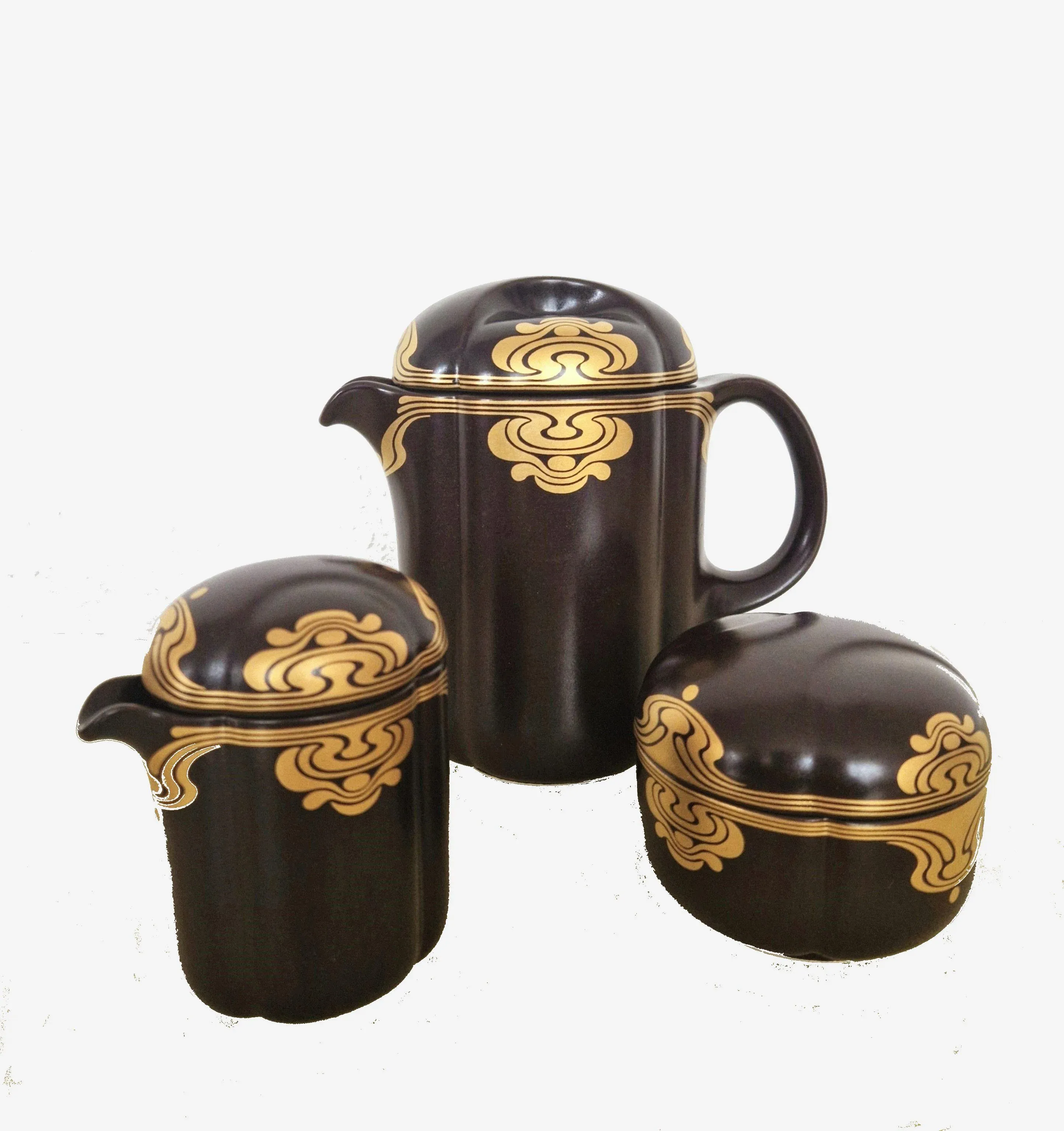 Vintage 1970s German Rosenthal Porcelain Mocha/Expresso Coffee Set