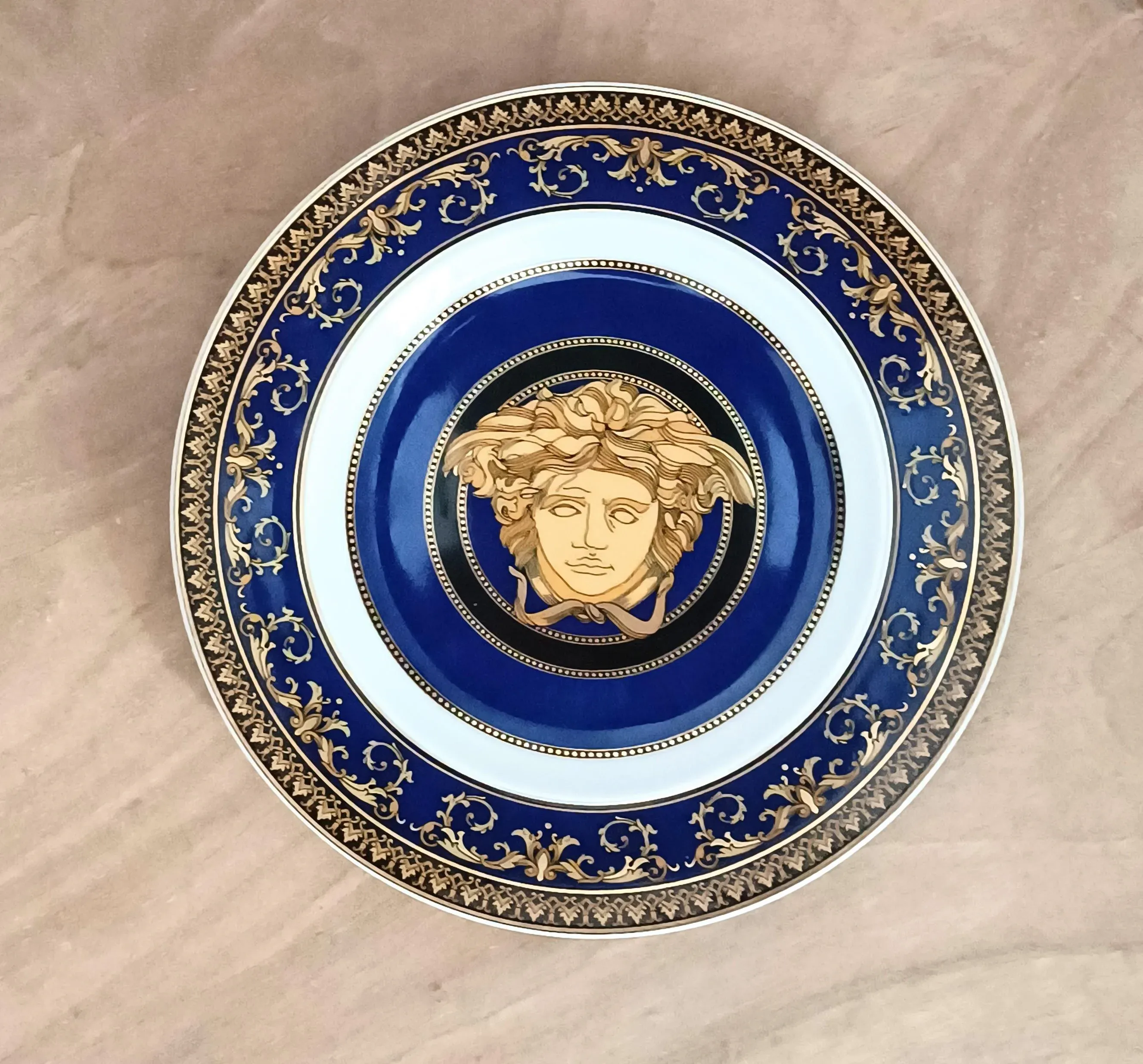 1990s Rosenthal Meets Versace Porcelain Plate | Chairish