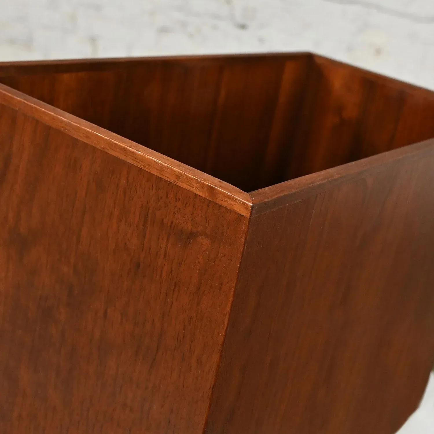 Mid-20th Century Mid Century Modern Scandinavian Modern Walnut Magazine or File Box