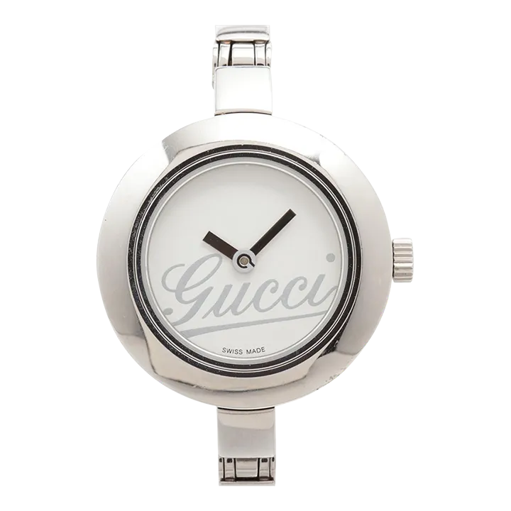 Gucci Quartz 105 Bezels Gucci Ladies Silver Bangle Watch