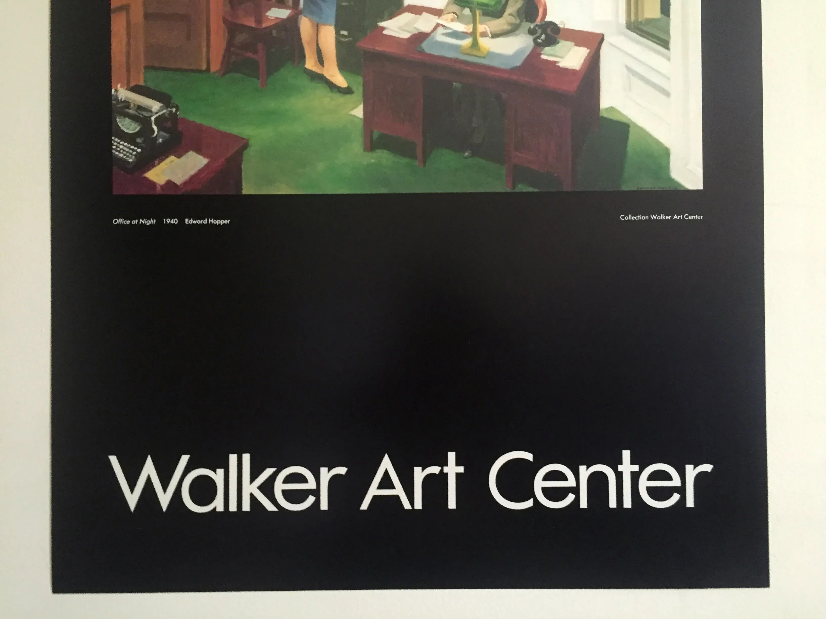 Edward Hopper Vintage 1981 Lithograph Print Walker Art