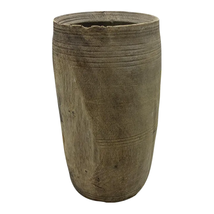 Vintage Indian Wood Vessel Chairish