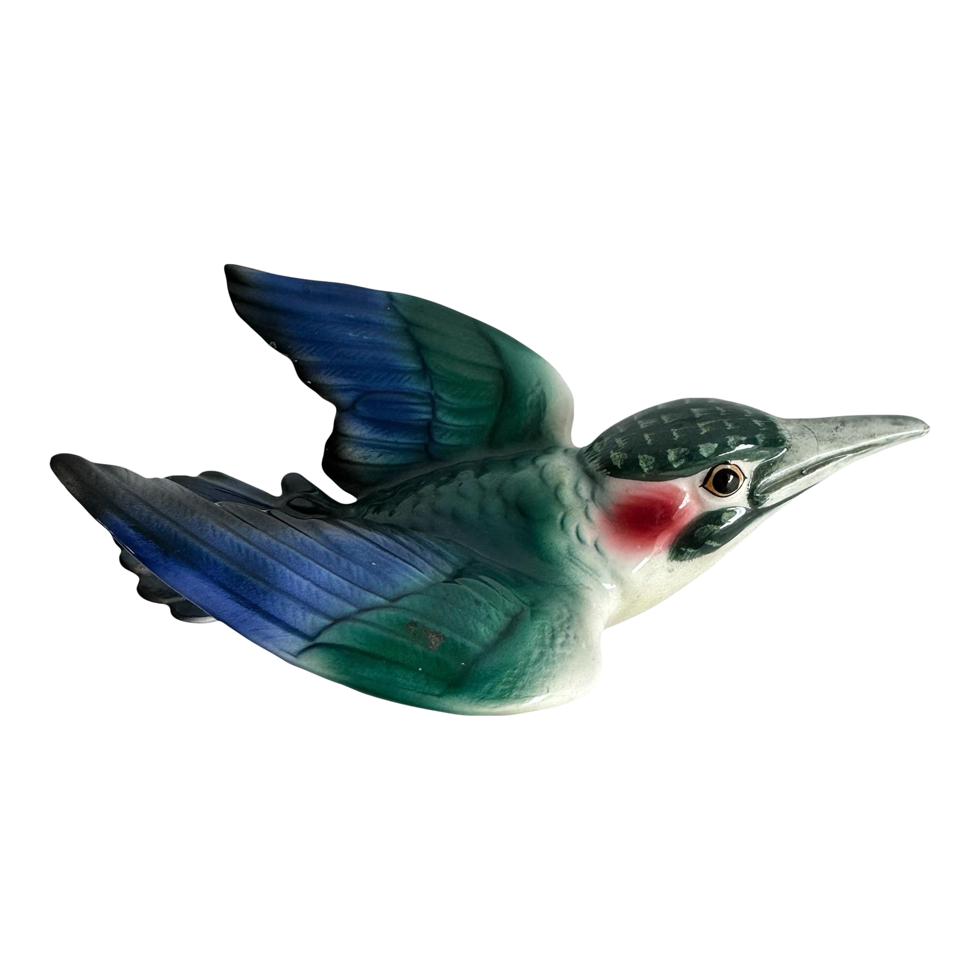 Vintage Beswick Bird in Flight Wall Plaque Kingfisher Swallow