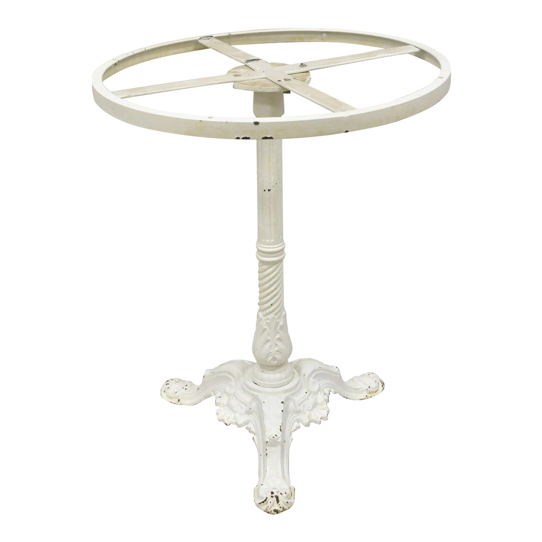 Pierre Ouvrier & E Ringuet Paris French Cast Iron Bistro Pedestal Table ...