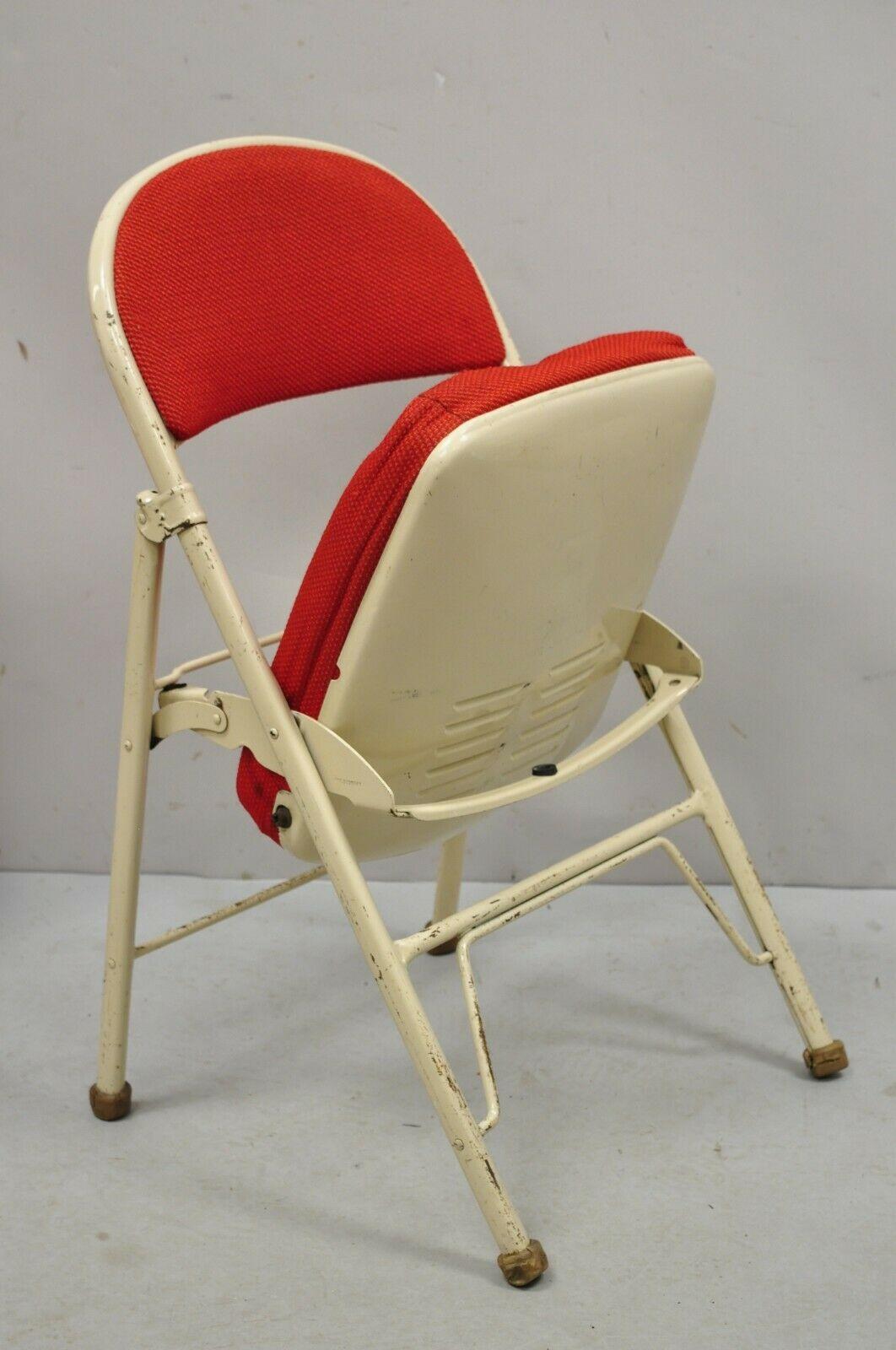 家具 Vintage American Seating folding  chair Vtg mid century mcm American Seating Co. Metal & Wood