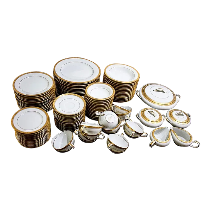 【逸品】 Service for 16 Noritake China Pattern 5480 - 89 Pieces アビランド