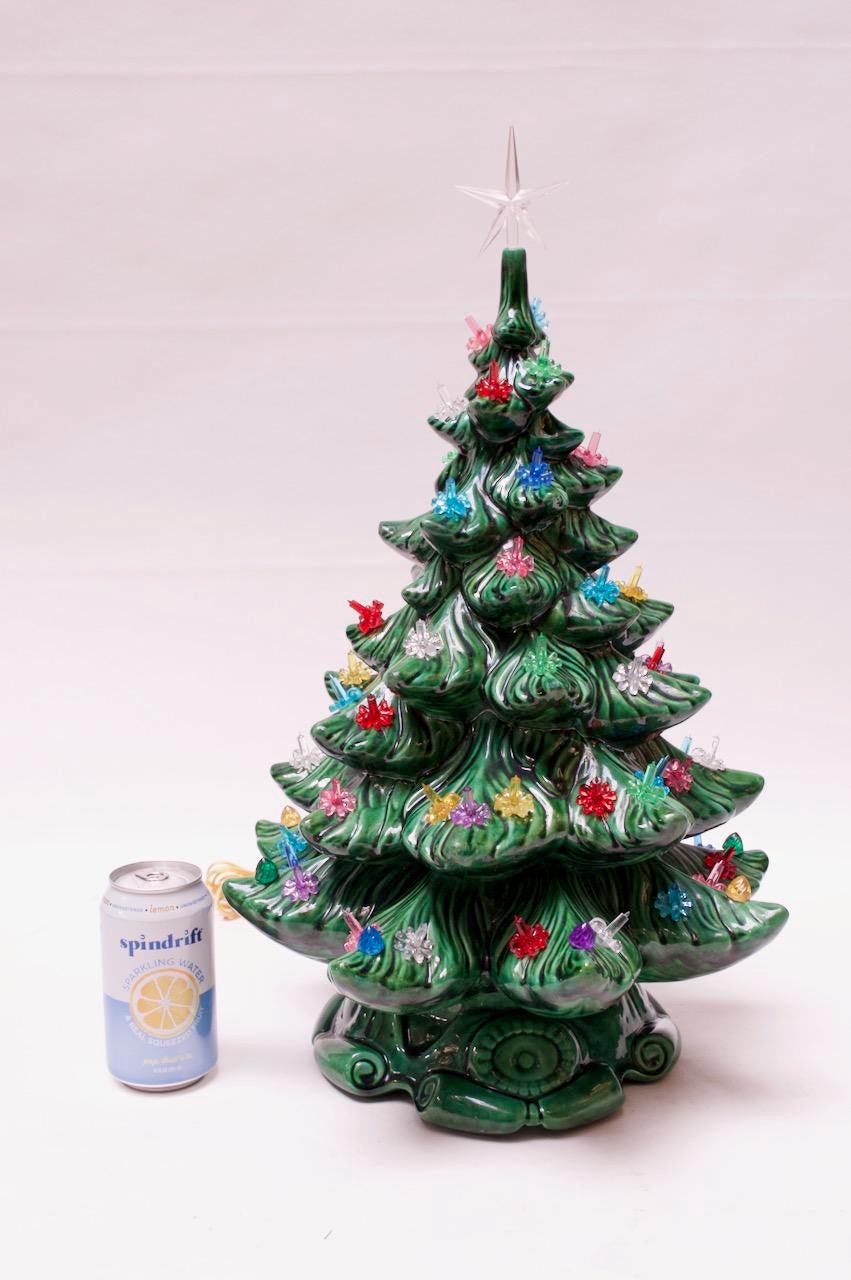 Vintage Ceramic Illuminated Christmas Tree