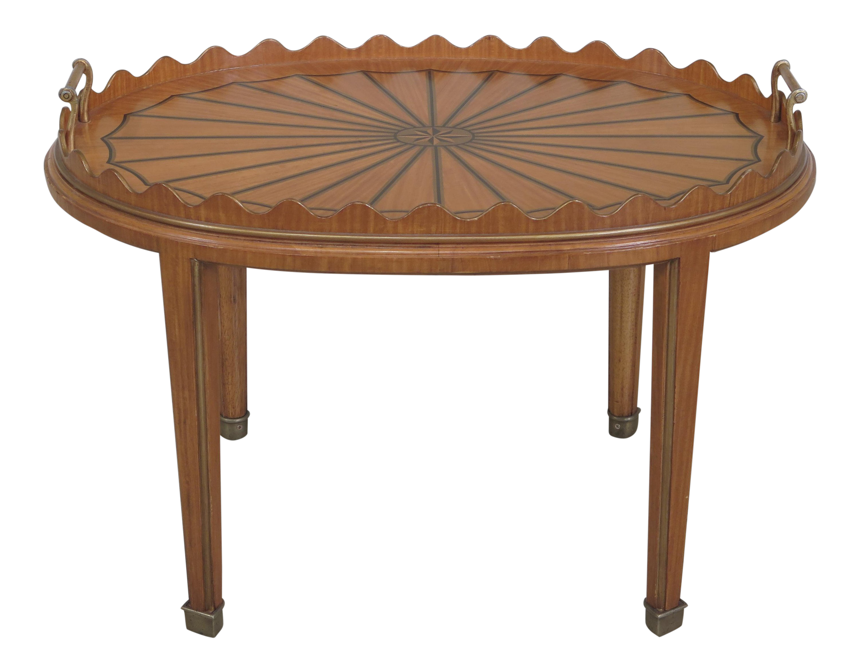Satinwood English Style Butler Style Coffee Tray Table Chairish