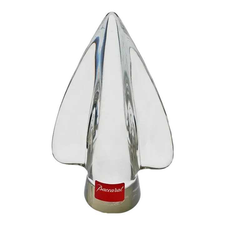 Late 20th Century Baccarat Modern Paperweight Spearhead Signed Label