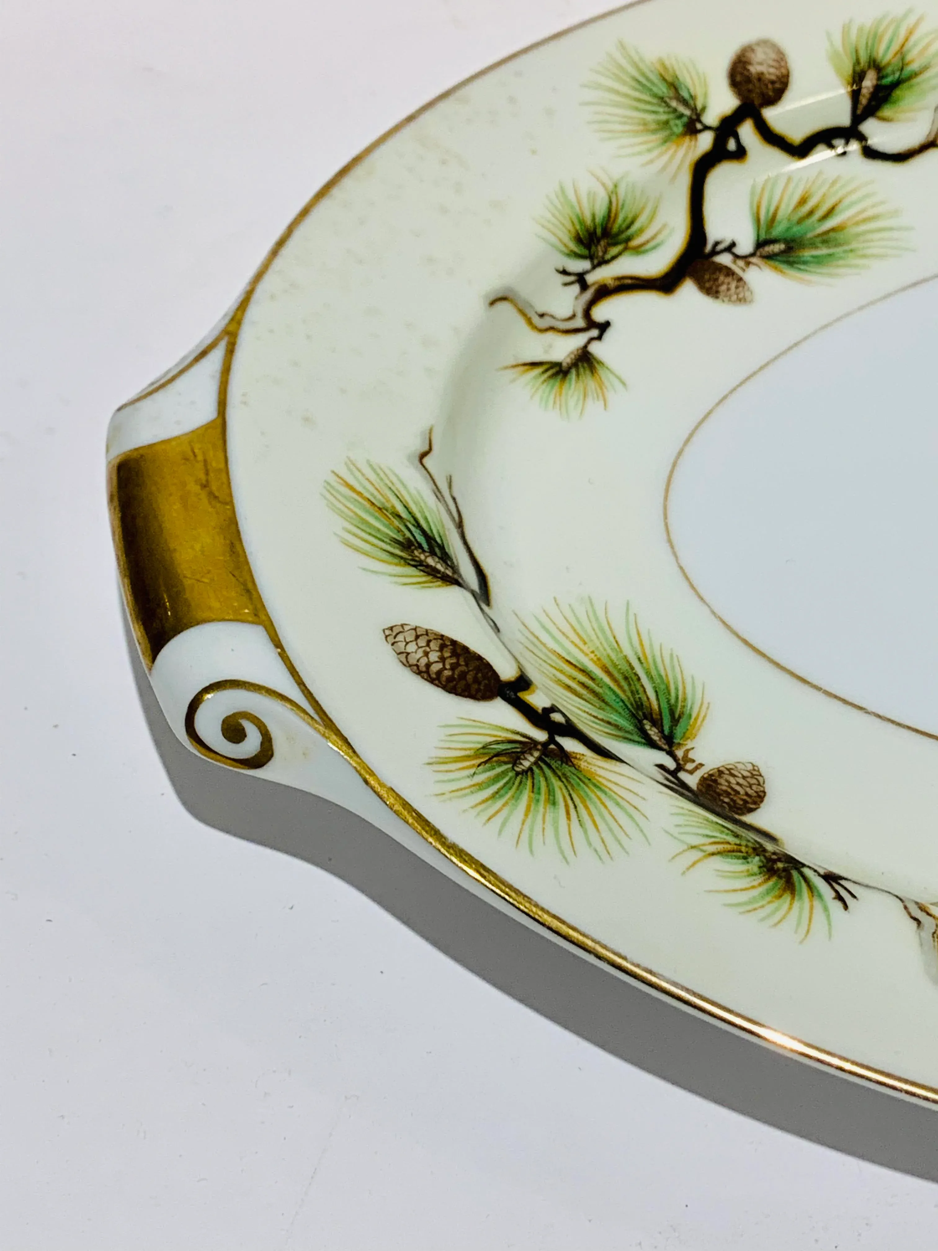 Narumi China Shasta Pine Oval Platter Chairish