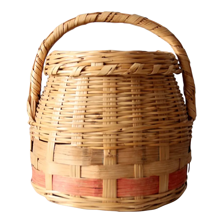 Antique Woven Basket | Chairish