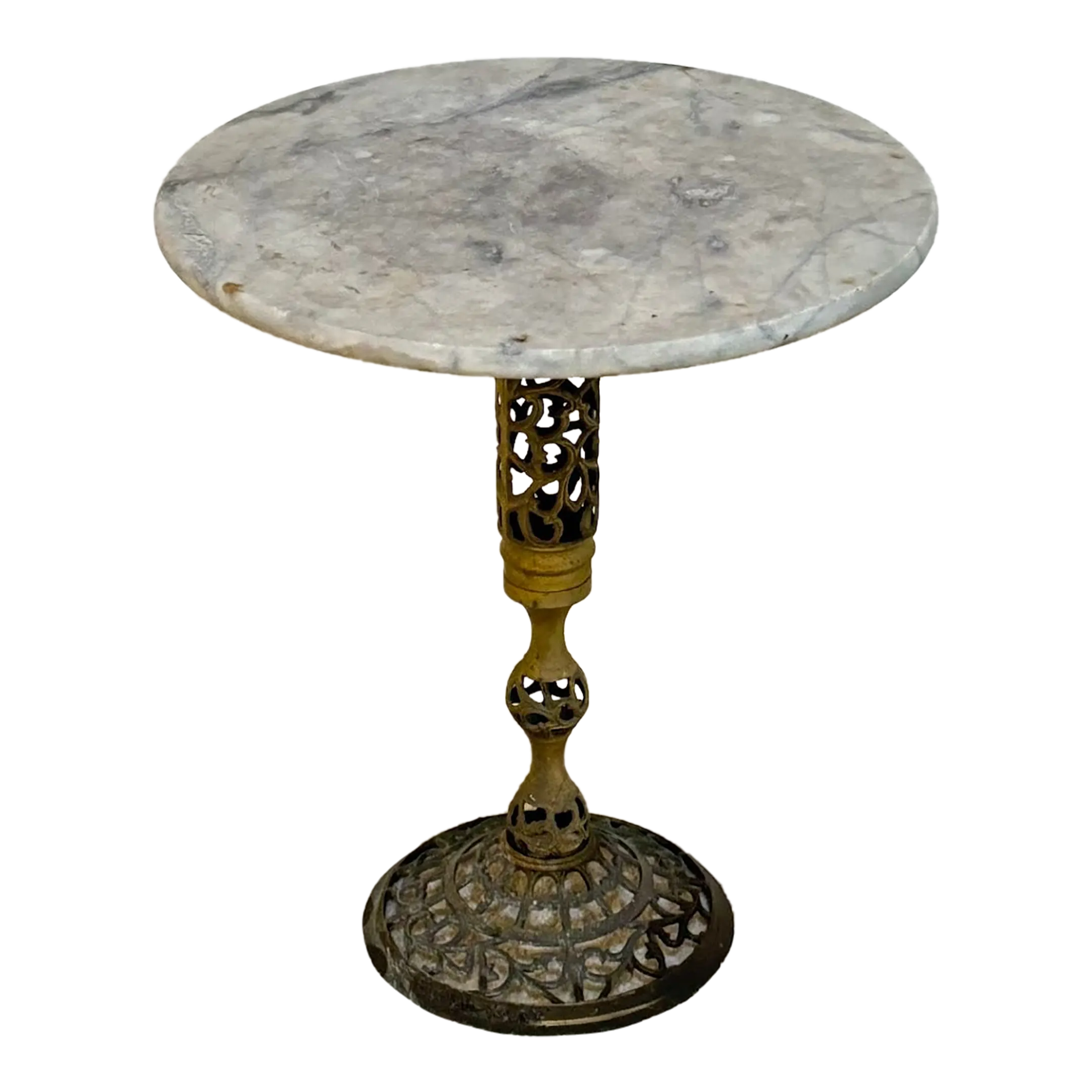 値下　激レア30s  antique vintage Table Vintage 1930s Round Oak Wood Side Table | Chairish