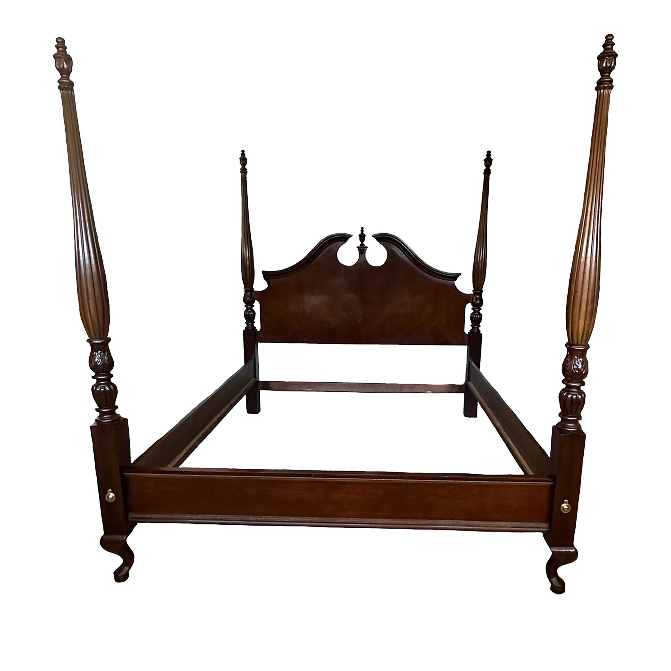 1980s Vintage Thomasville King / Cal King Poster Bed | Chairish