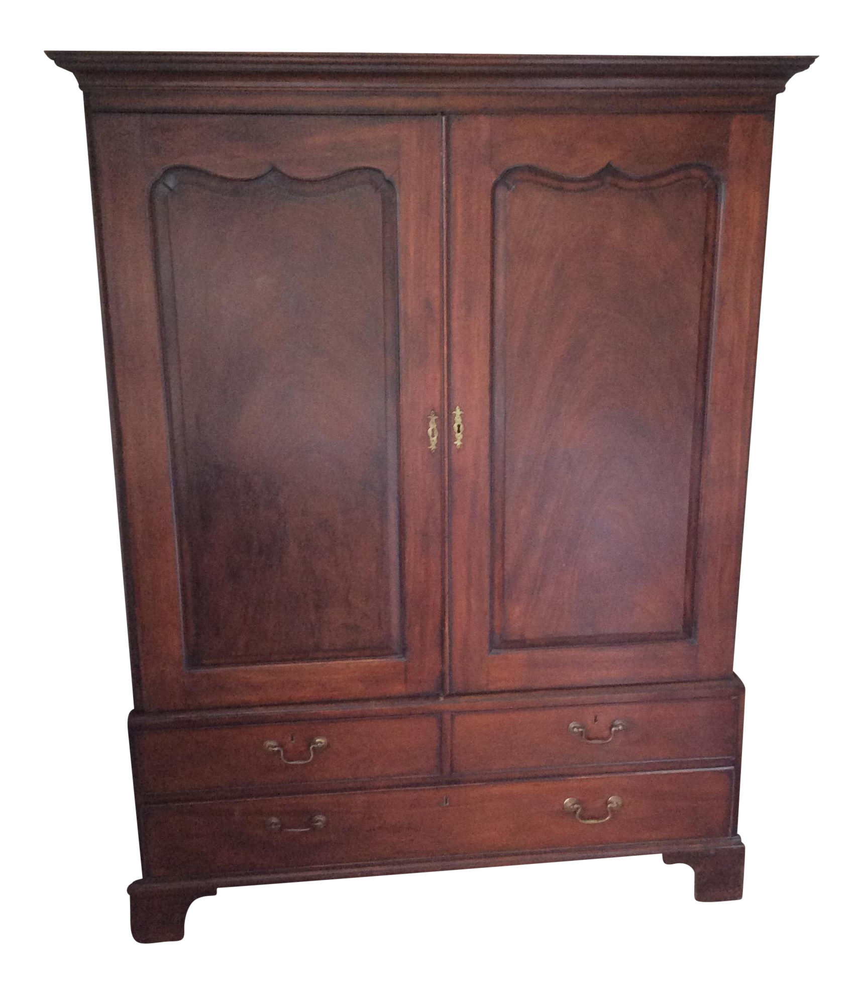 Antique English Mahogany Armoire Chairish