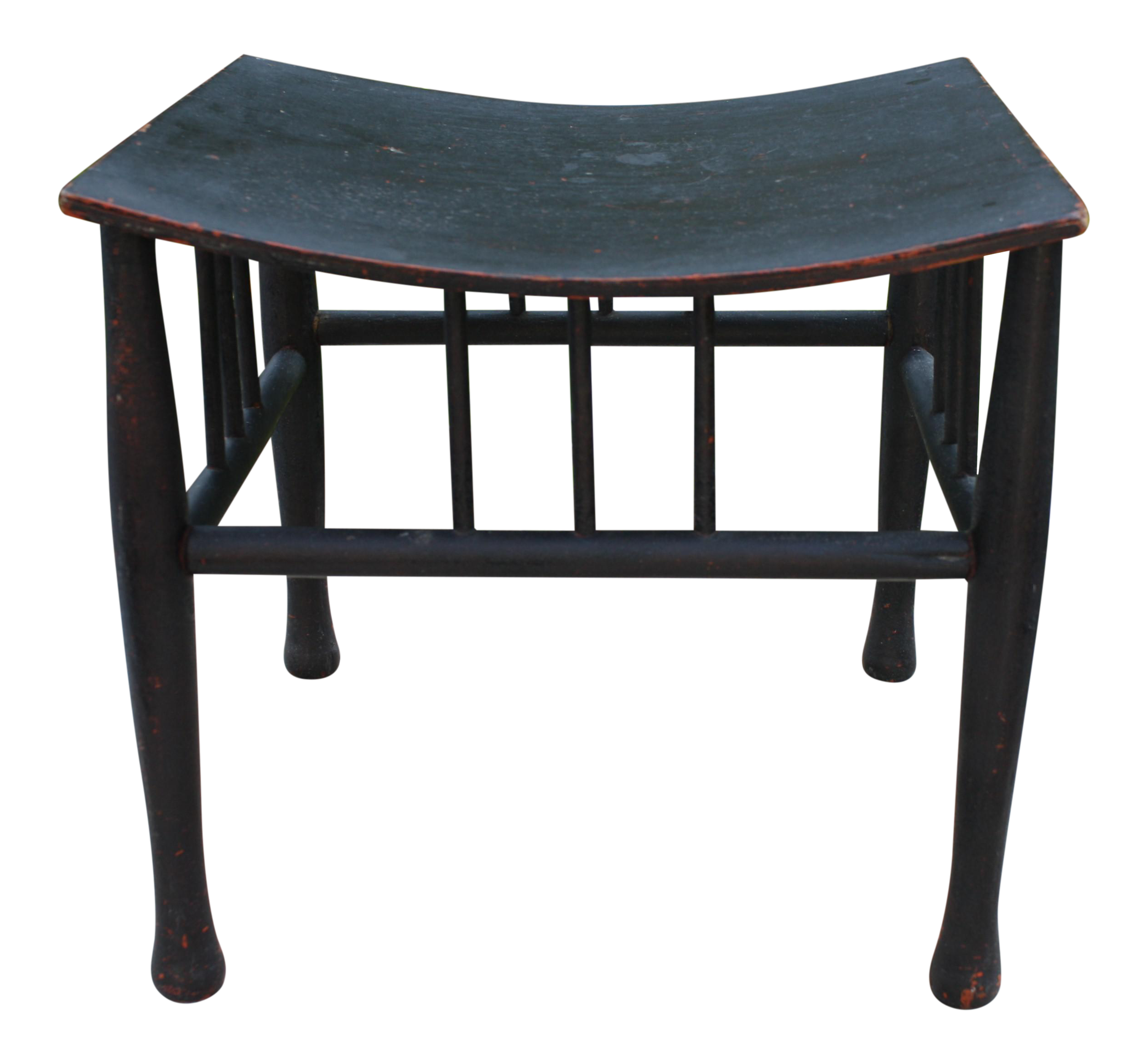 Antique Black Thebes Stool Chairish