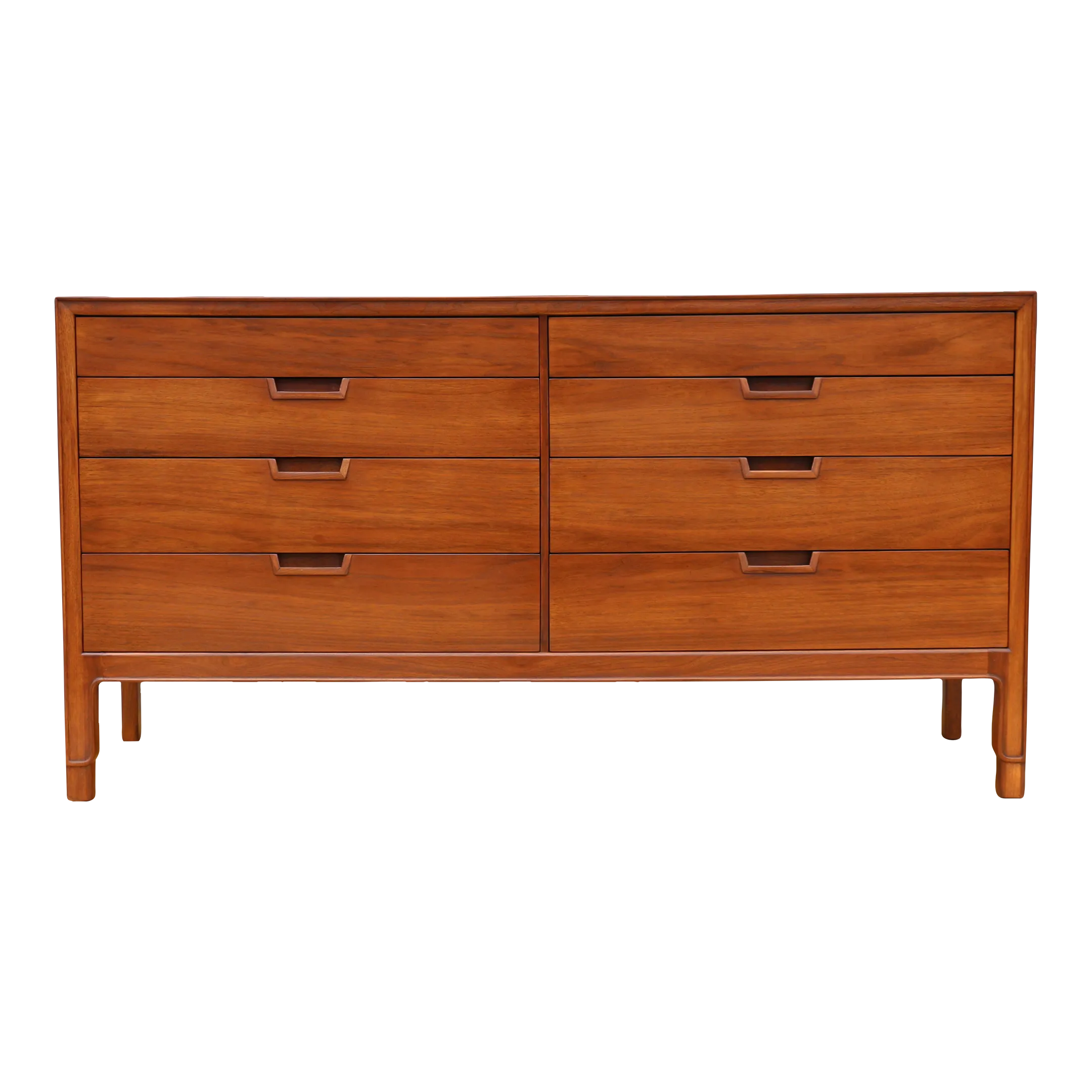 8 drawer mid century modern dresser Walnut Grove Dresser