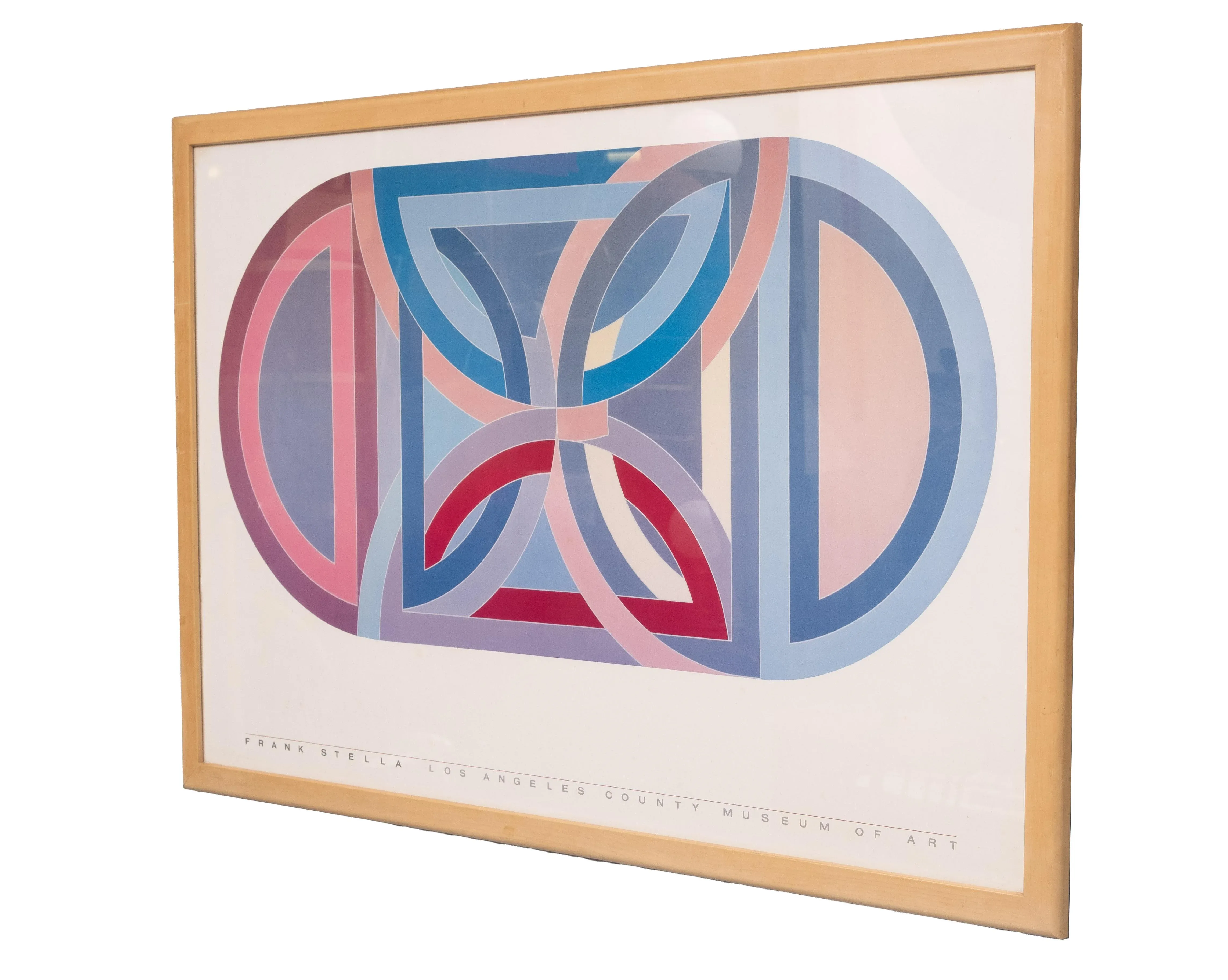 フランクステラ　ポスター　HIBELL ART フランク・ステラ　1984 Frank Stella, Los Angeles County Museum of Art, Lithographic