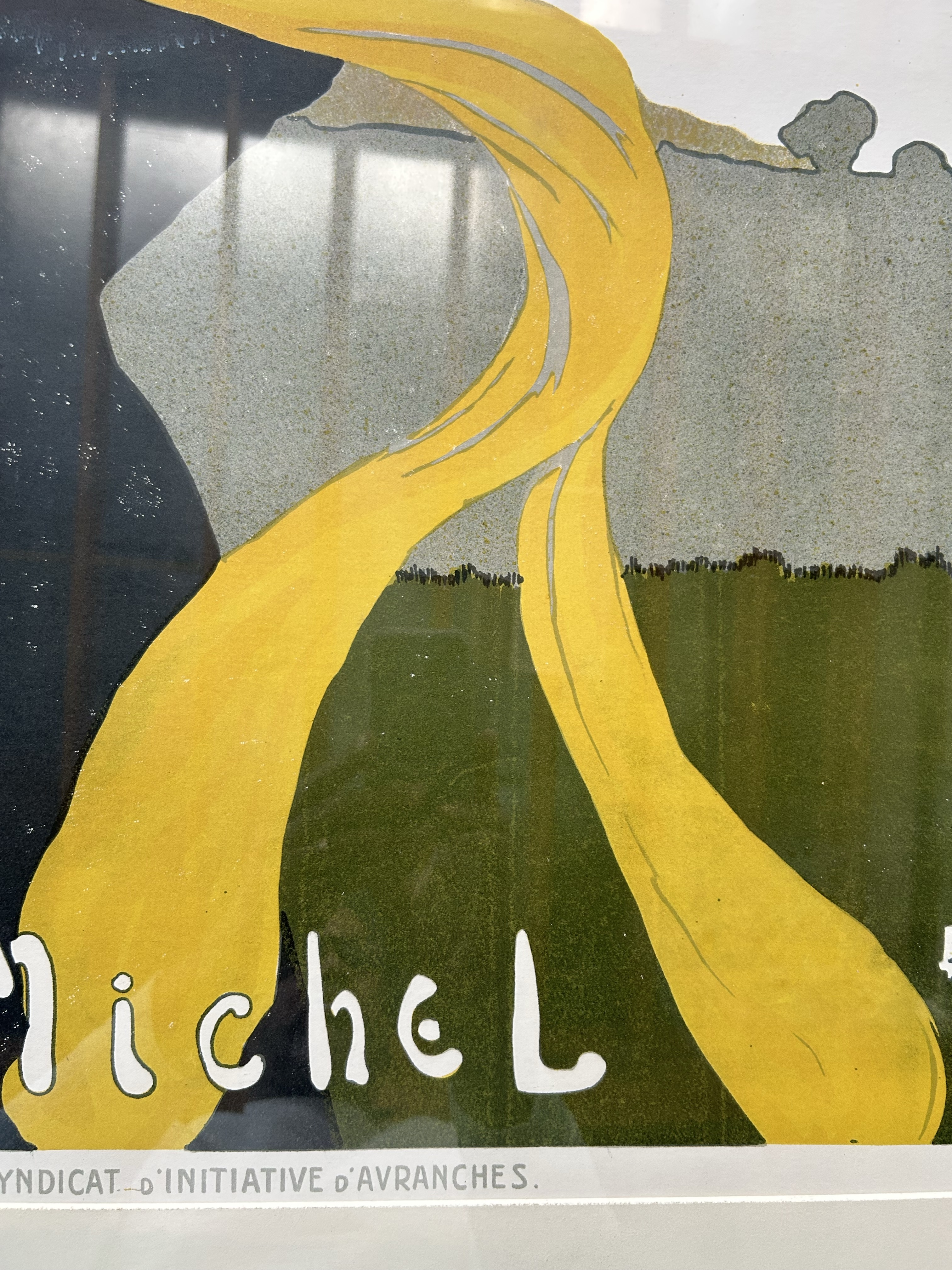 1910s Framed Vintage French Poster, Albert Bergevin's Avranches