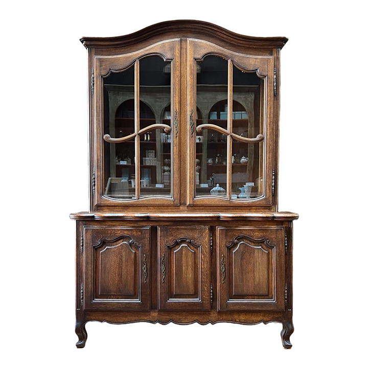 French Country Oak China Hutch Circa 1920s1930s Chairish
