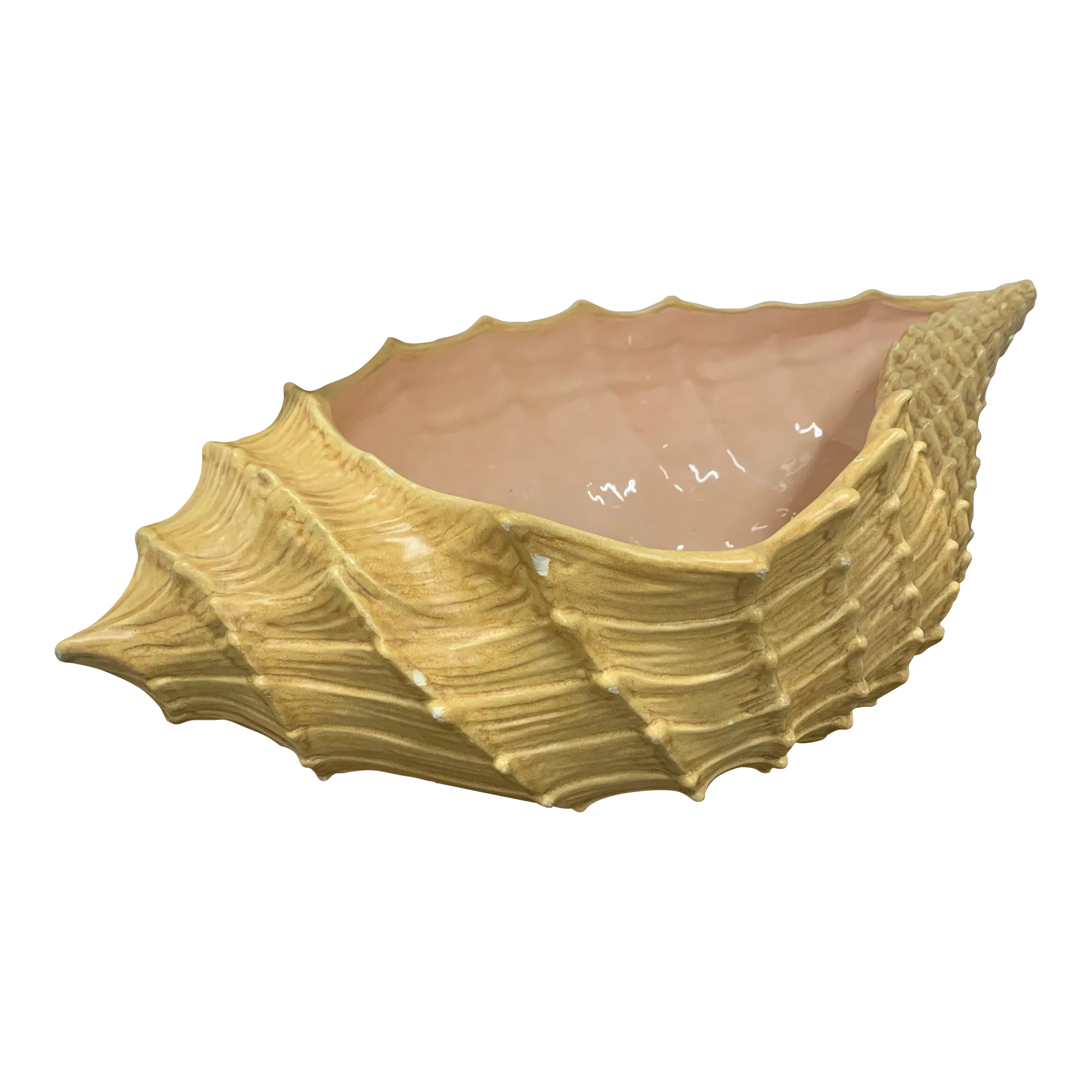 Large Vintage 1985 Handcrafted Sea Shell Centerpiece | Chairish