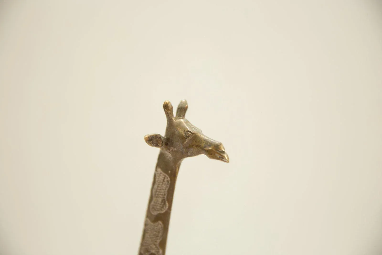 Medium Vintage African Bronze Giraffe