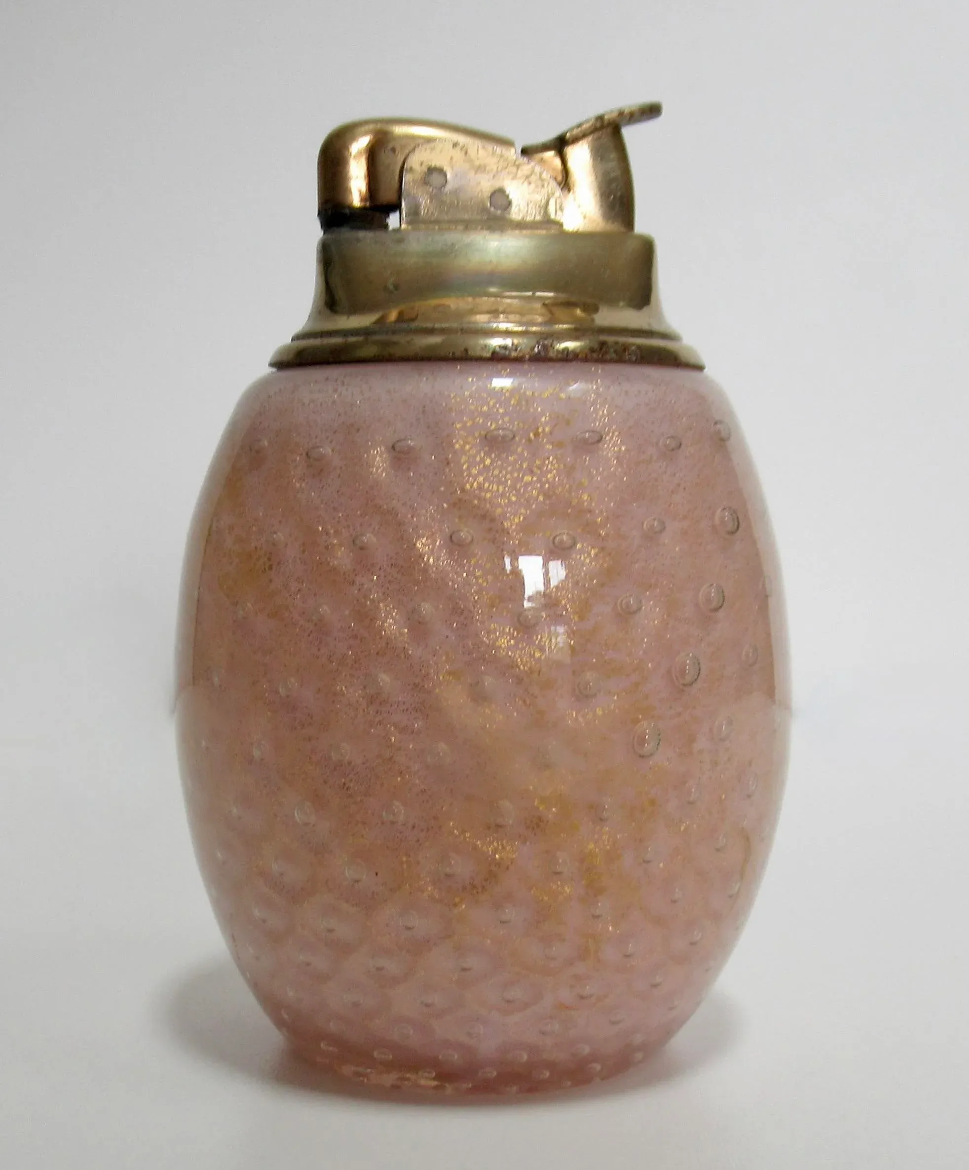 喫煙具・ライター BARBINI murano Murano Glass Made In Italy Aubergine Blue Table Lighter