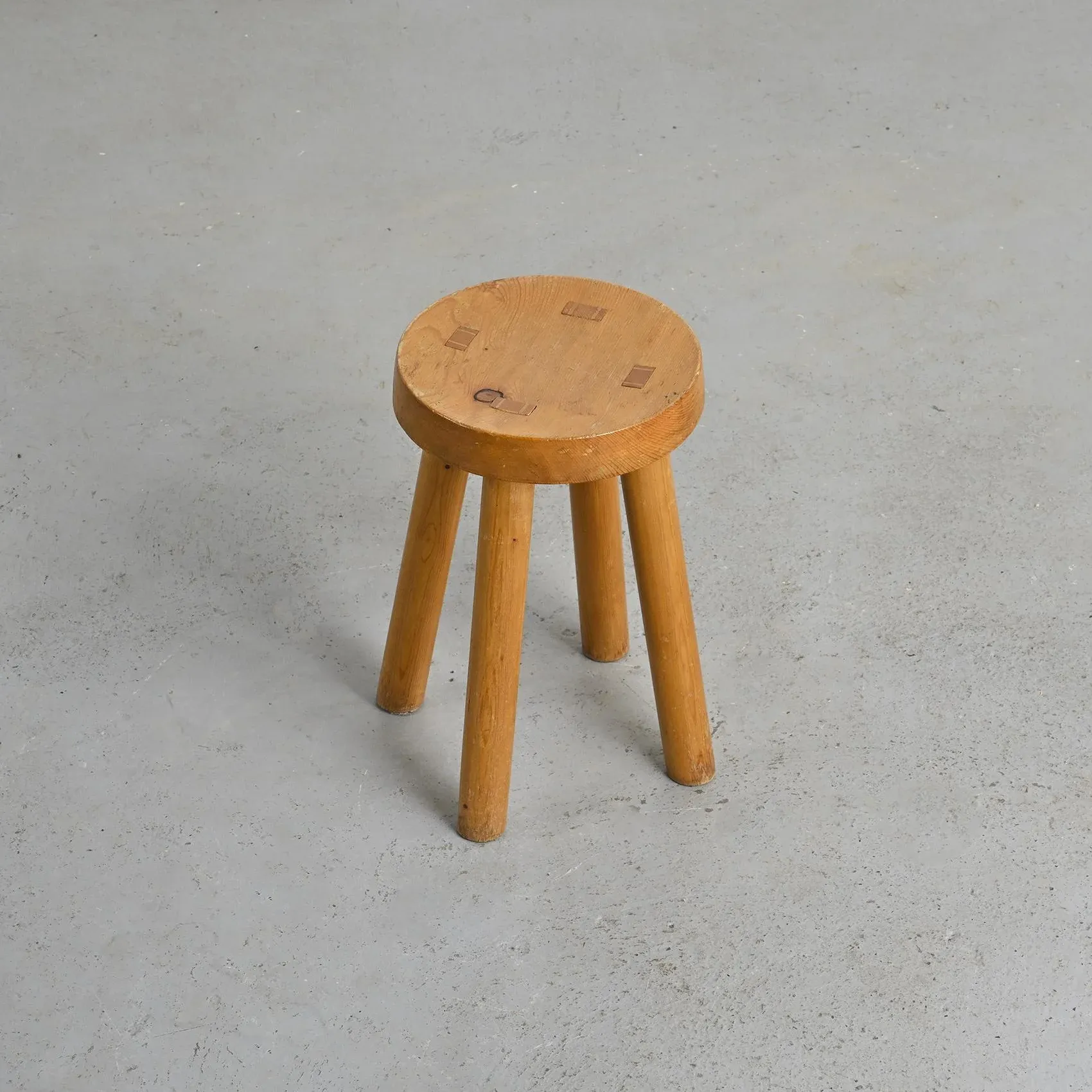 Stool attributed to Charlotte Perriand for Les Arcs, 1960s | Chairish