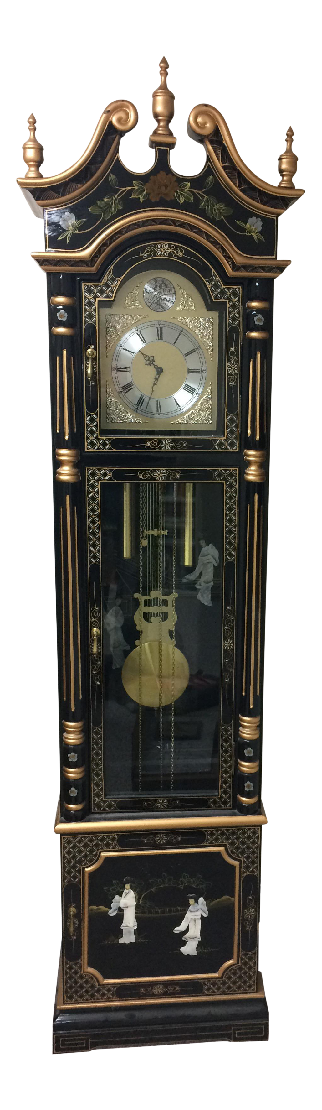 Vintage Chinese Grandfather Clock Chairish