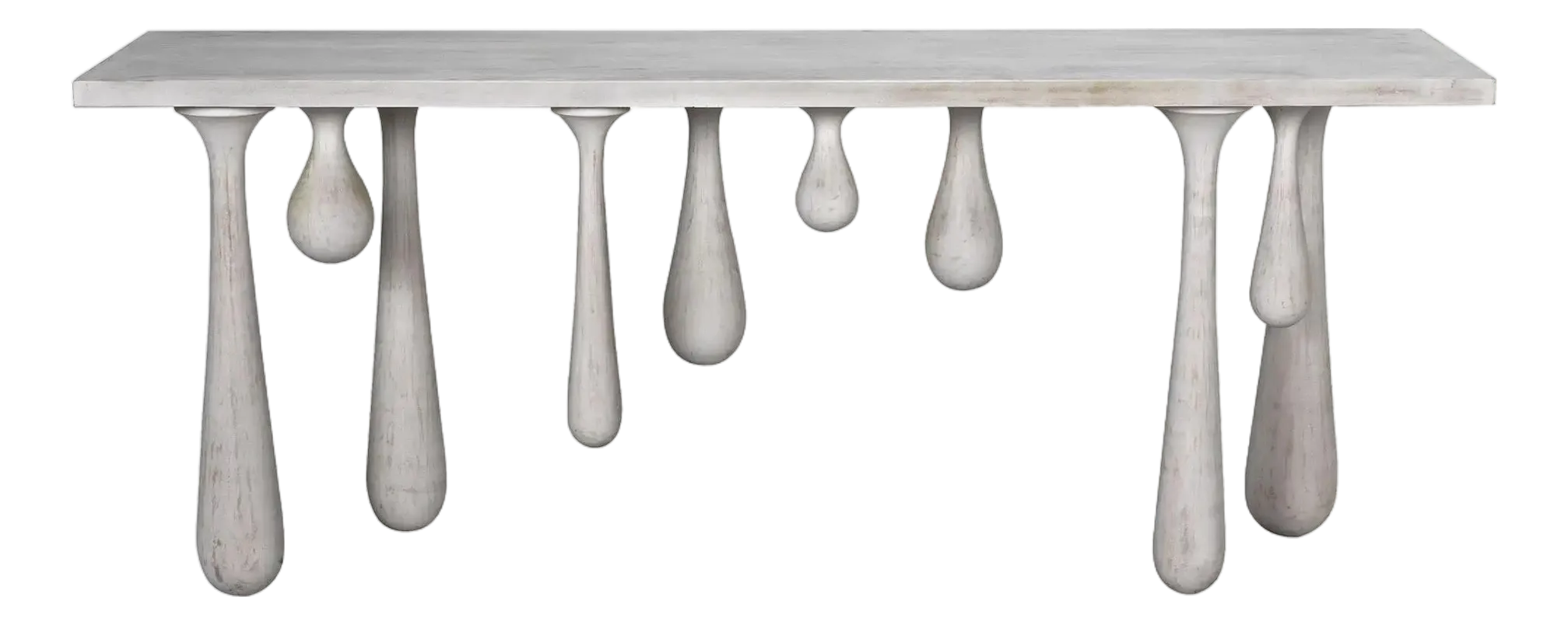 NOIR Drop Console, White Wash