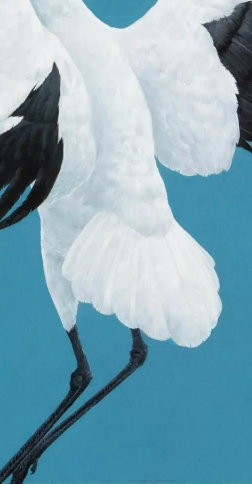 Dancing Crane Birds Acrylic Painting ,Original Couple Love
