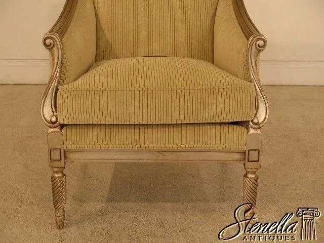 Drexel Antique Silver Finish Maya Chair