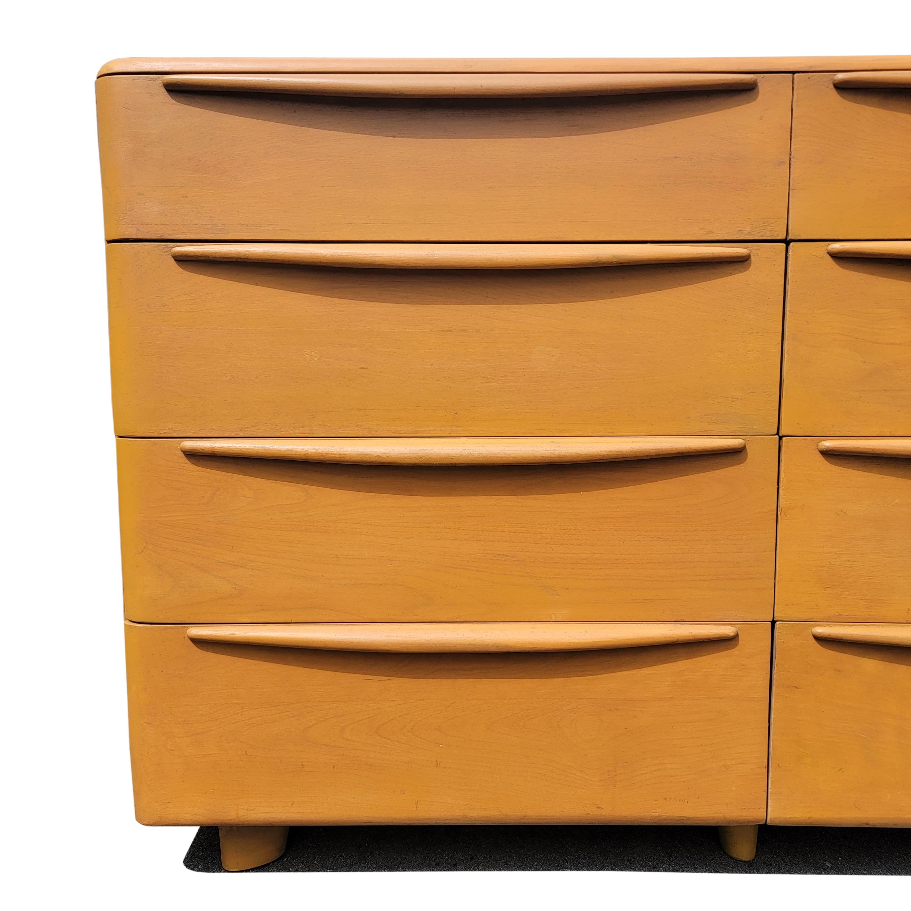 1950s Heywood Wakefield Encore Mid-Century Modern Eight-Drawer