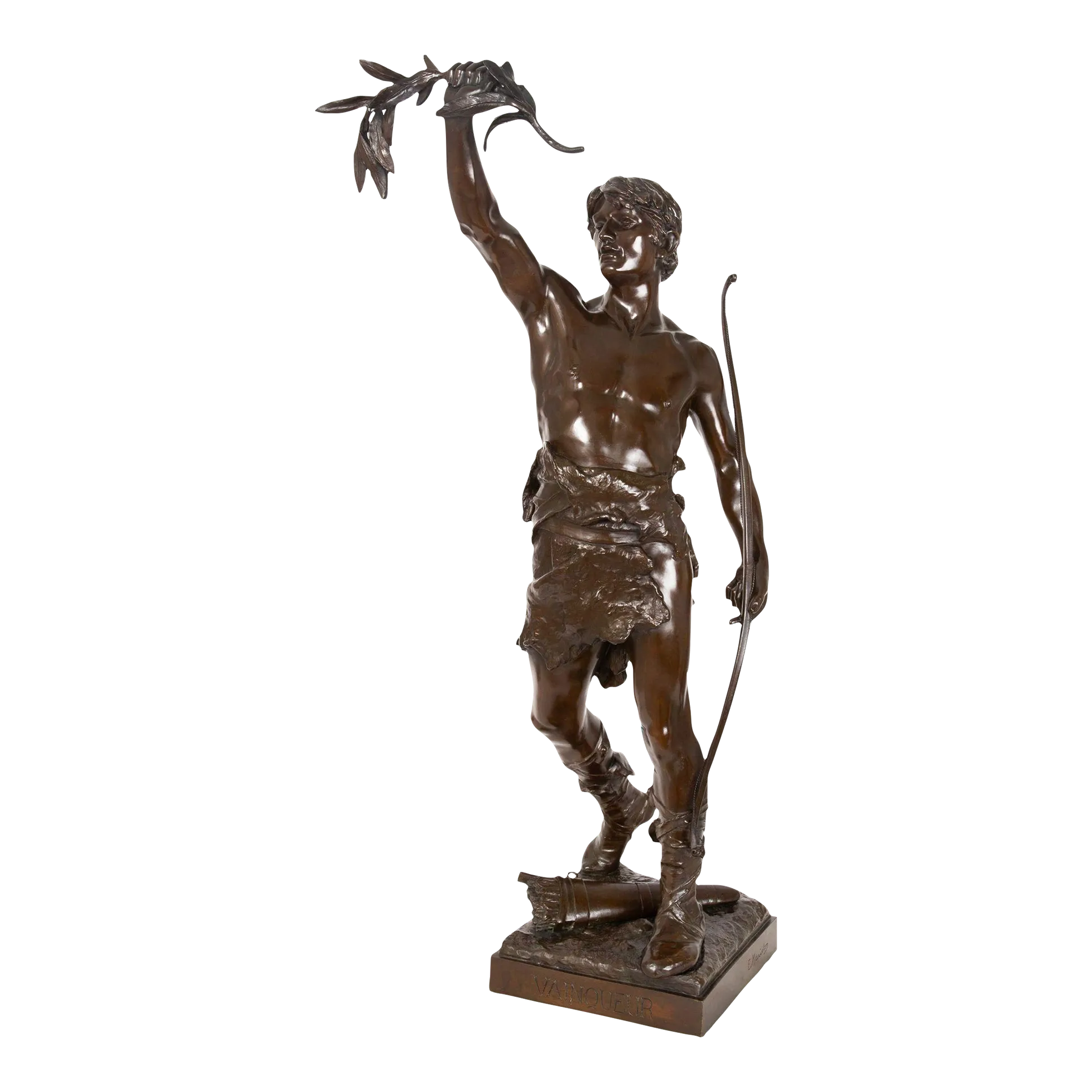 ヨコヨコ様　フランス彫刻家（Eugene Marioton）ブロンズ像：骨董品 ヨコヨコ様 フランス彫刻家（Eugene Marioton）ブロンズ像：骨董品