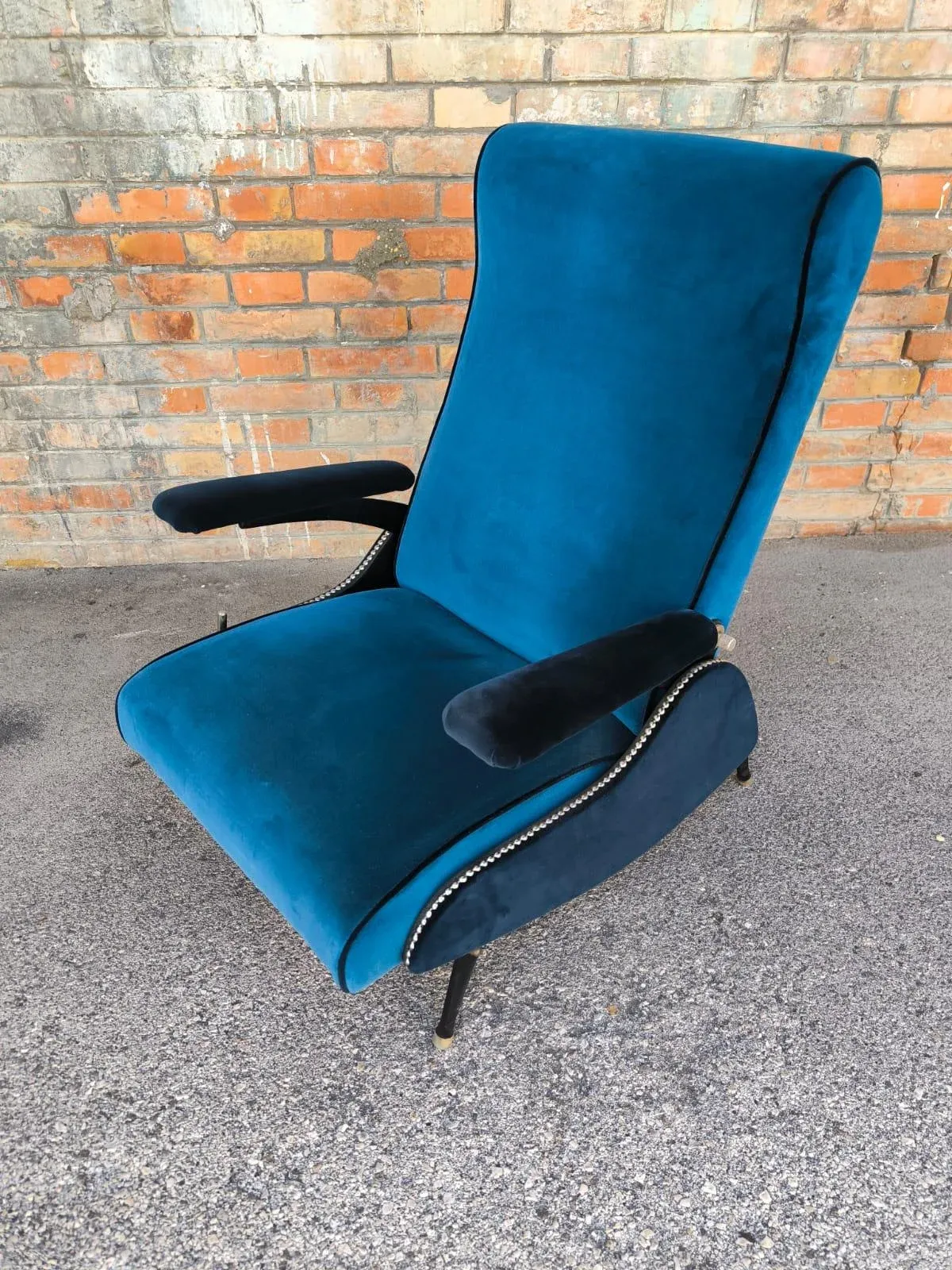Recliner Chair with Handle, 1950s