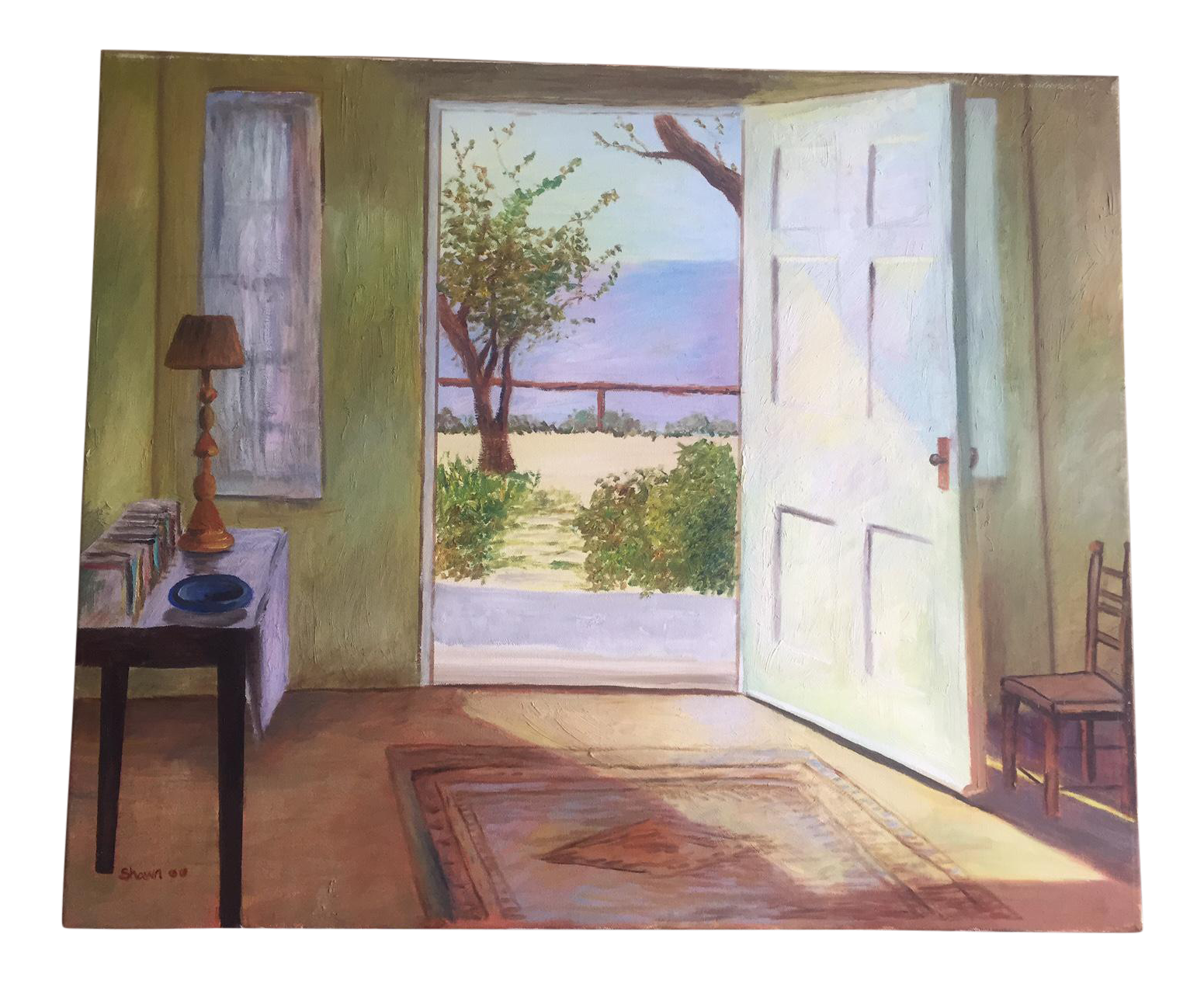 'Open Door' Oil Painting Chairish