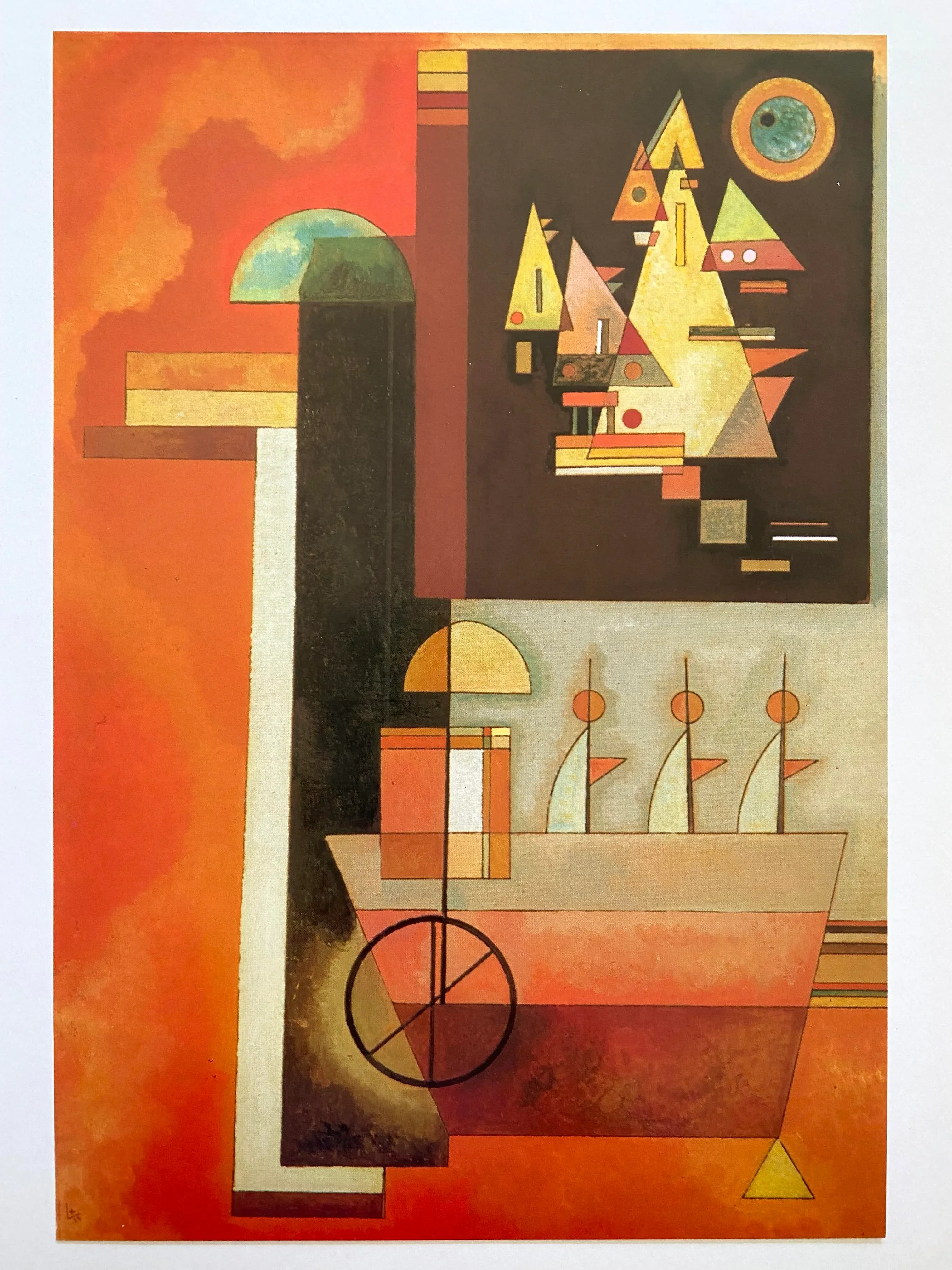 Wassily Kandinsky Vintage 1979 Modernist Lithograph Print
