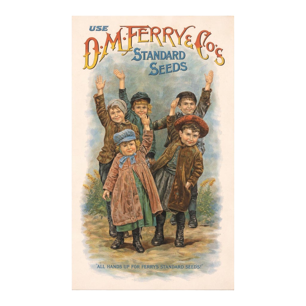Vintage-Style d.m. Ferry & Co. “All Hands Up for Ferry Vintage Style \'D.M. Ferry & Co. Standard Seeds\' Framed Print main image 0