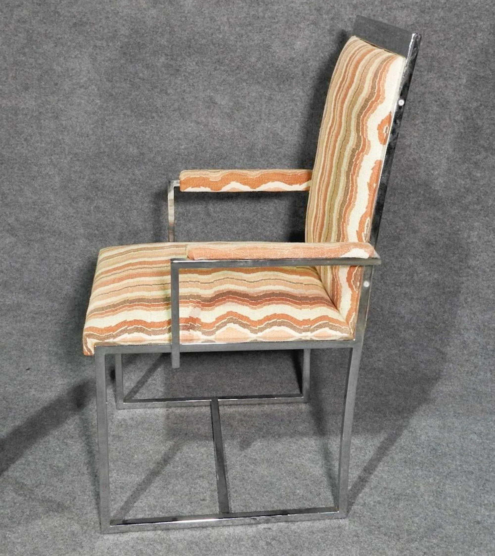 1960s Mid-Century Sleek Dining Chairs - 6 Pieces