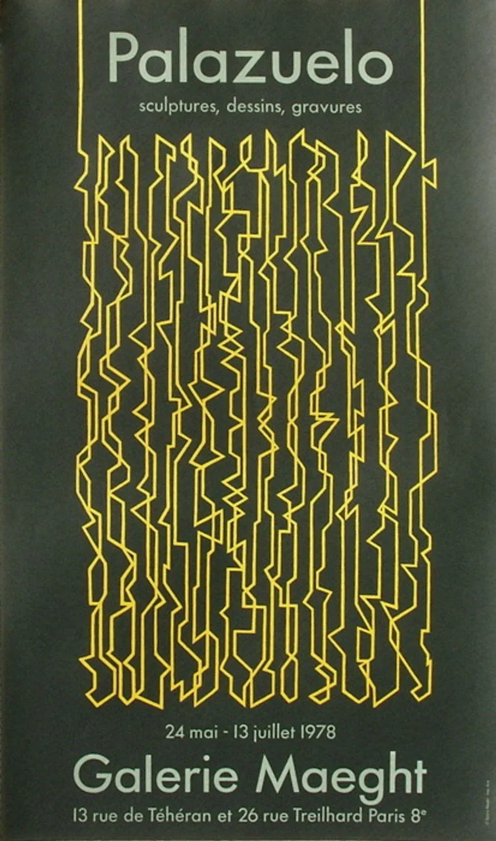 1978 Pablo Palazuelo Maeght Gallery Lithograph Poster
