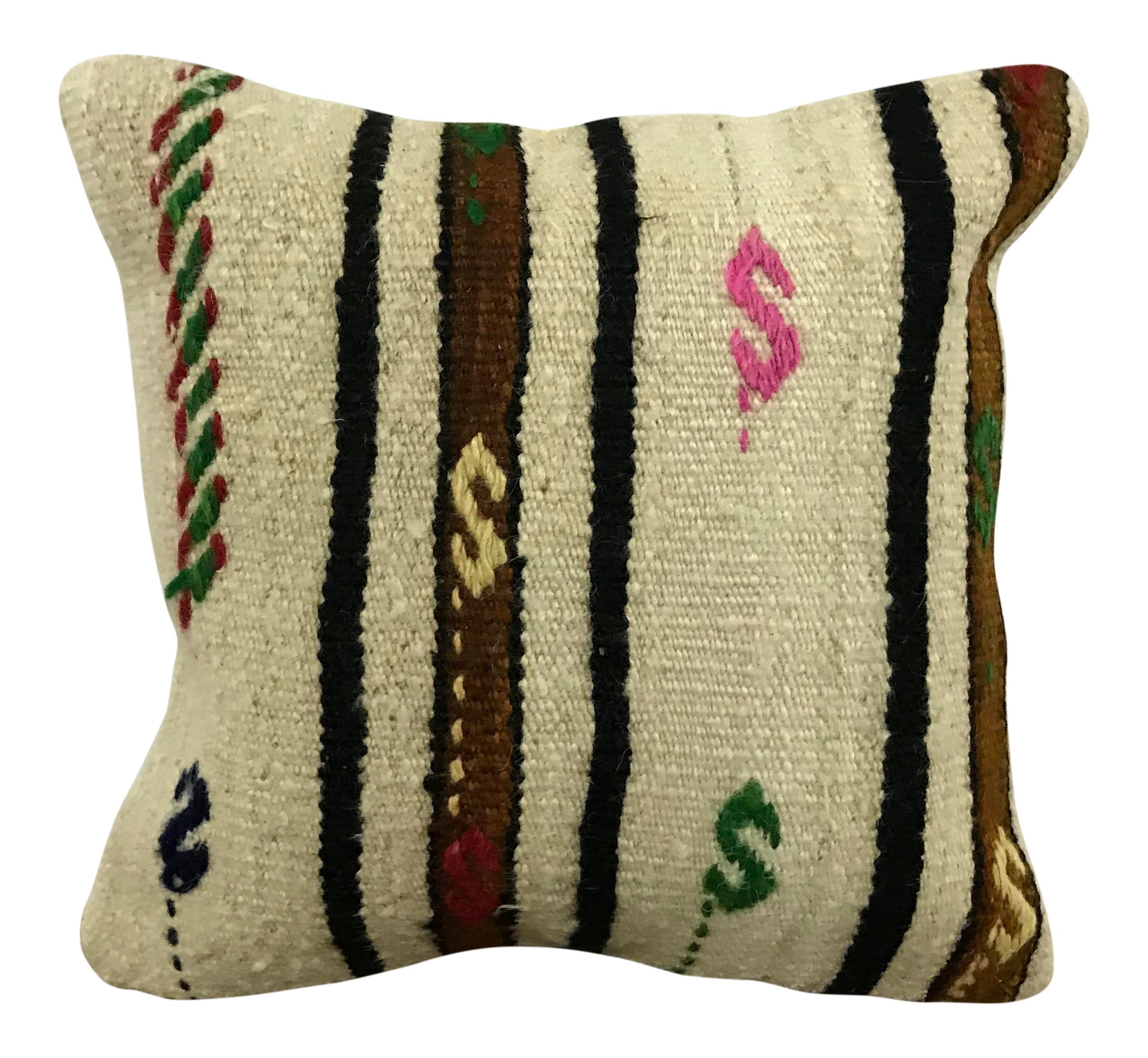 Tribal Throw Kilim Lumbar Pillow Vintage Old Handmade Pillow Rug Lumbar Pillow Home Decorative Pillow Couches Lumbar Pillow Home Living Decorative Pillows
