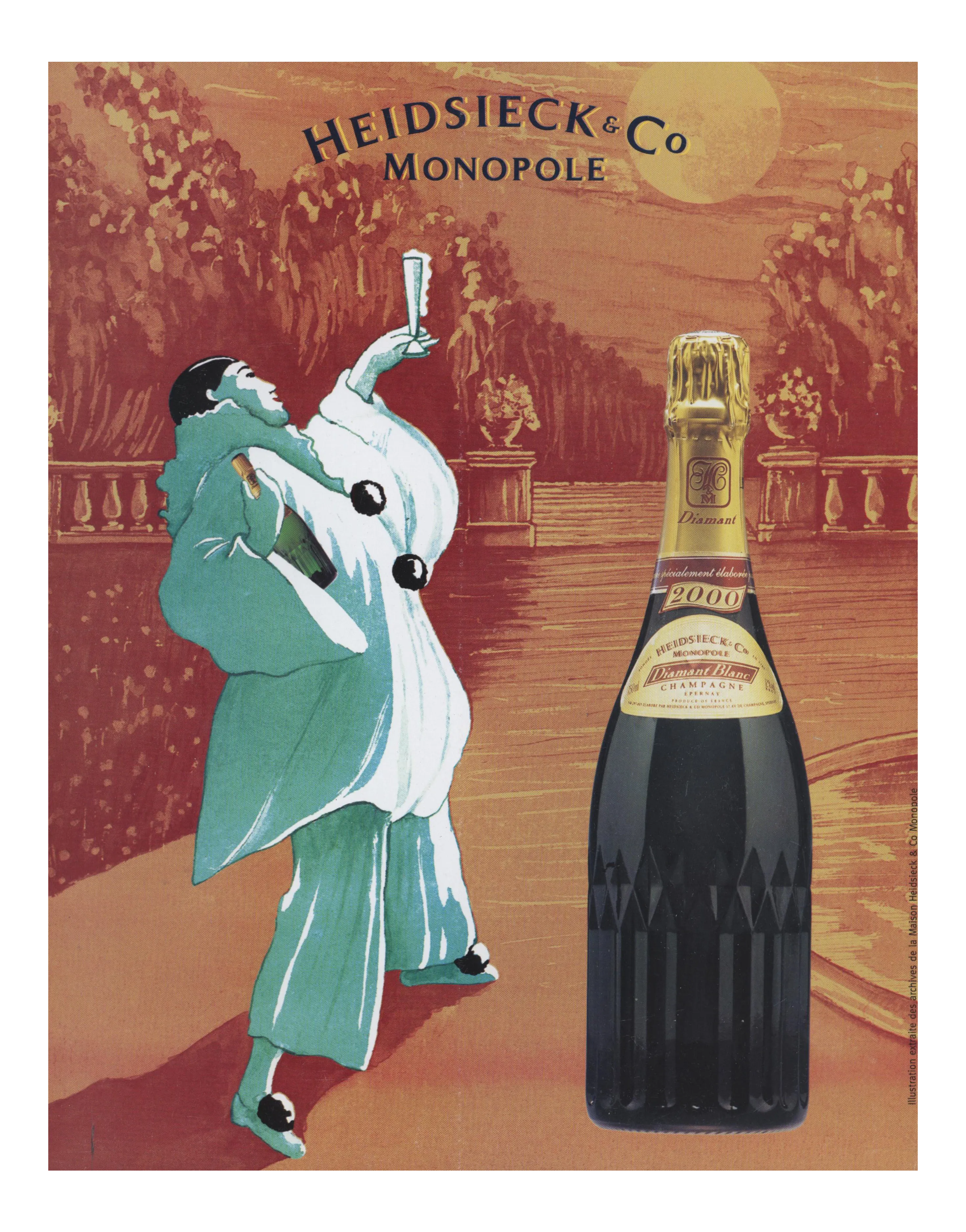 邦楽 Champagne Provocation to Noble Artists Moet & Chandon (Alphonse Mucha Woman In Flowers Metal Gift Box)