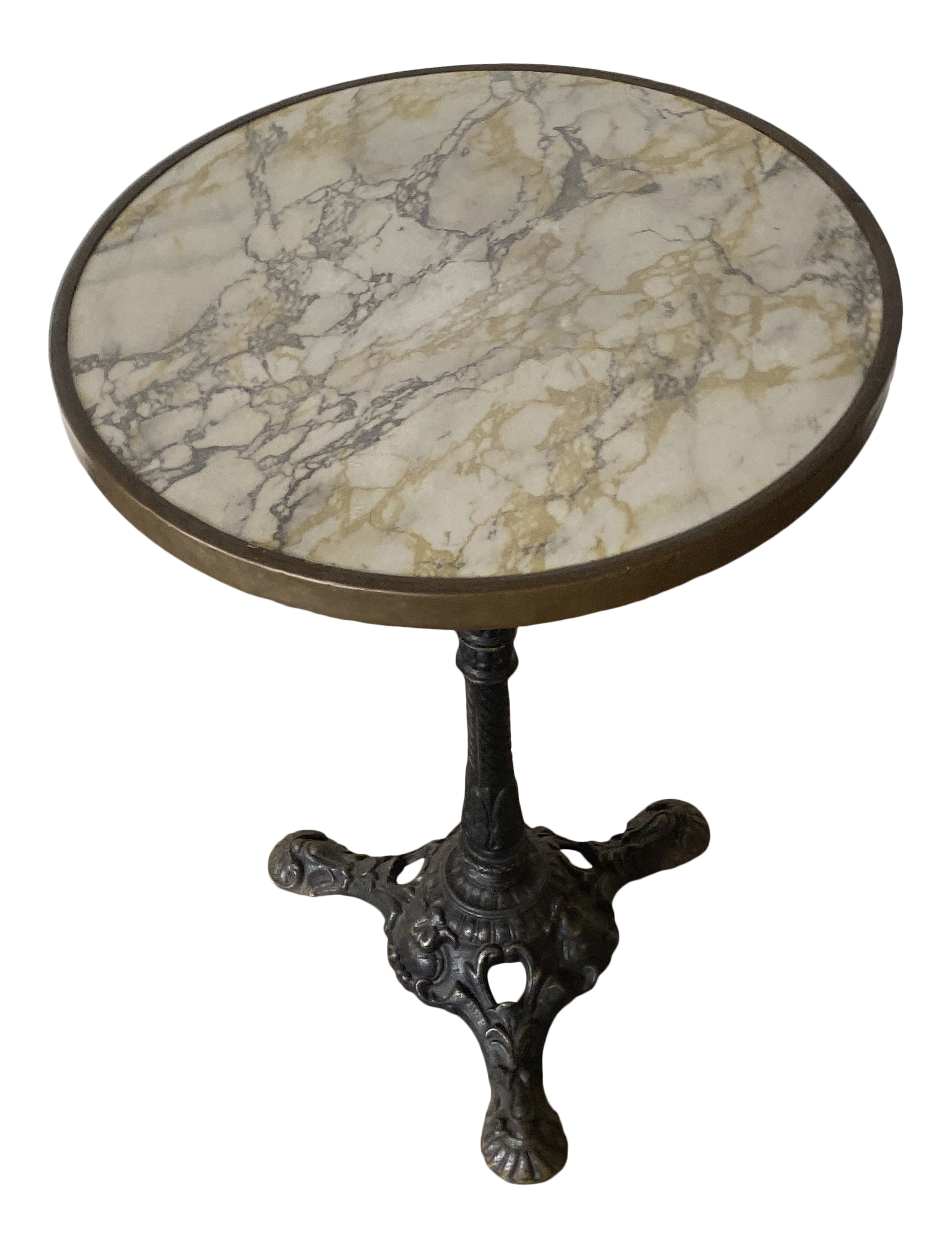 1970s Vintage Bistro Side Table Chairish