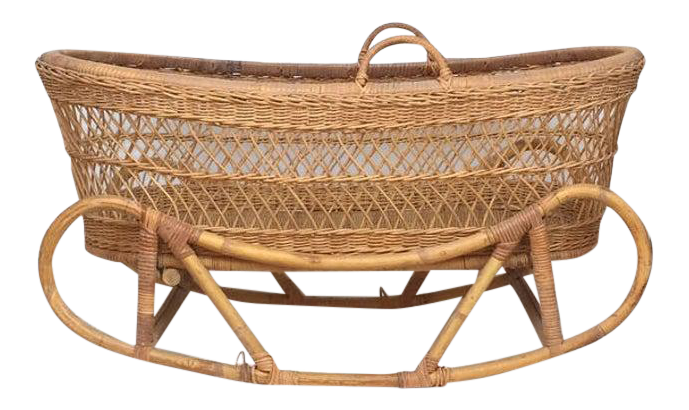 rattan bassinet