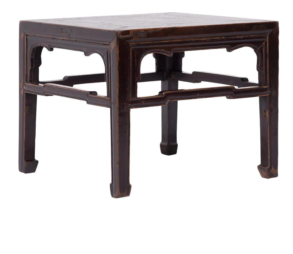 Chinese Lacquered Fang Deng Side Table, c. 1900 | Chairish