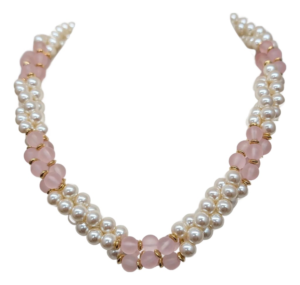 アクセサリー 80-90's Vintage Italy Torsade Necklace 80-90's Vintage Italy Torsade Necklace Art Deco Natural Pearl