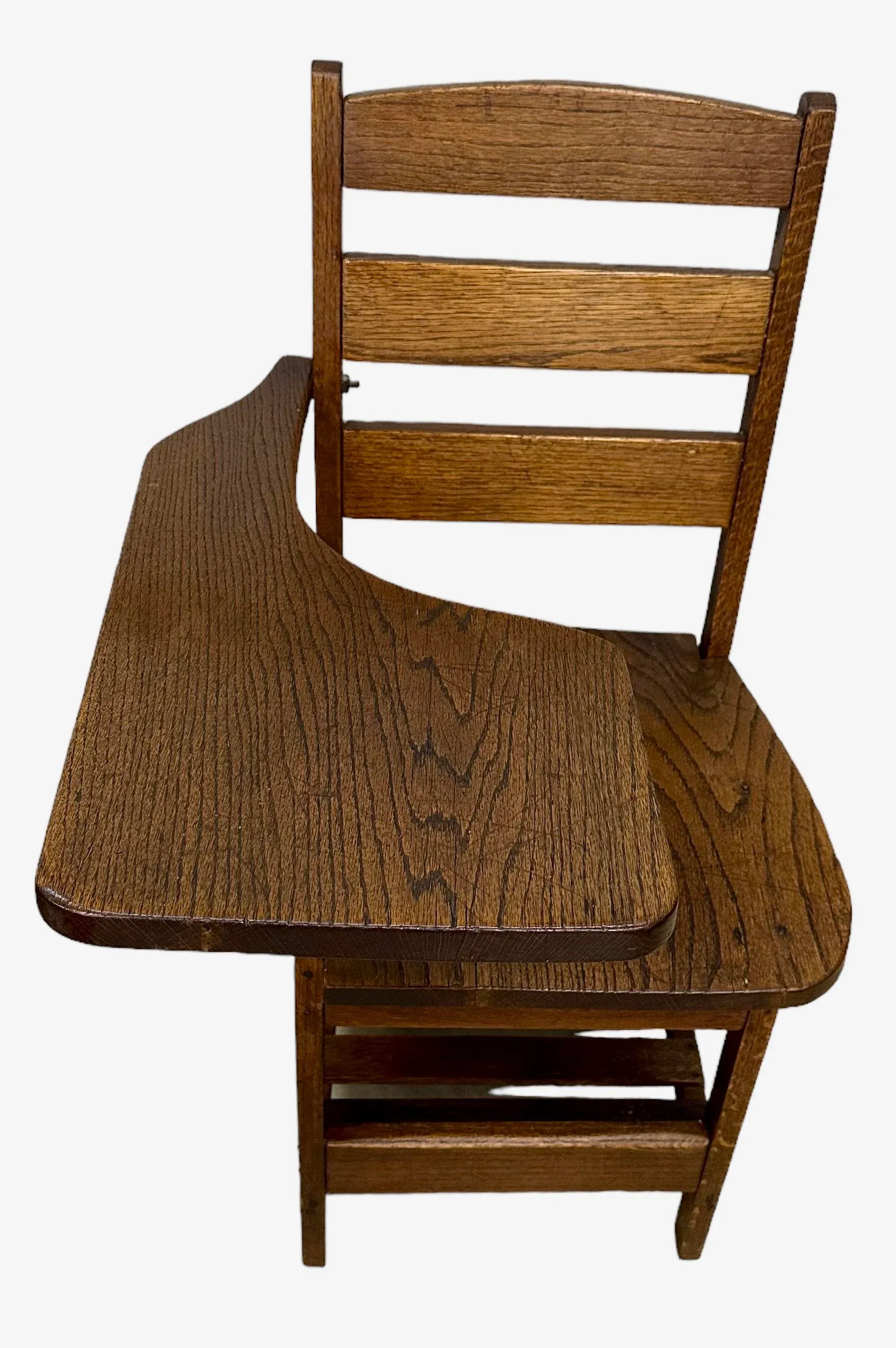 1950’s Antique Early American Solid Wood Student Desk Chair, image size:1758x2644