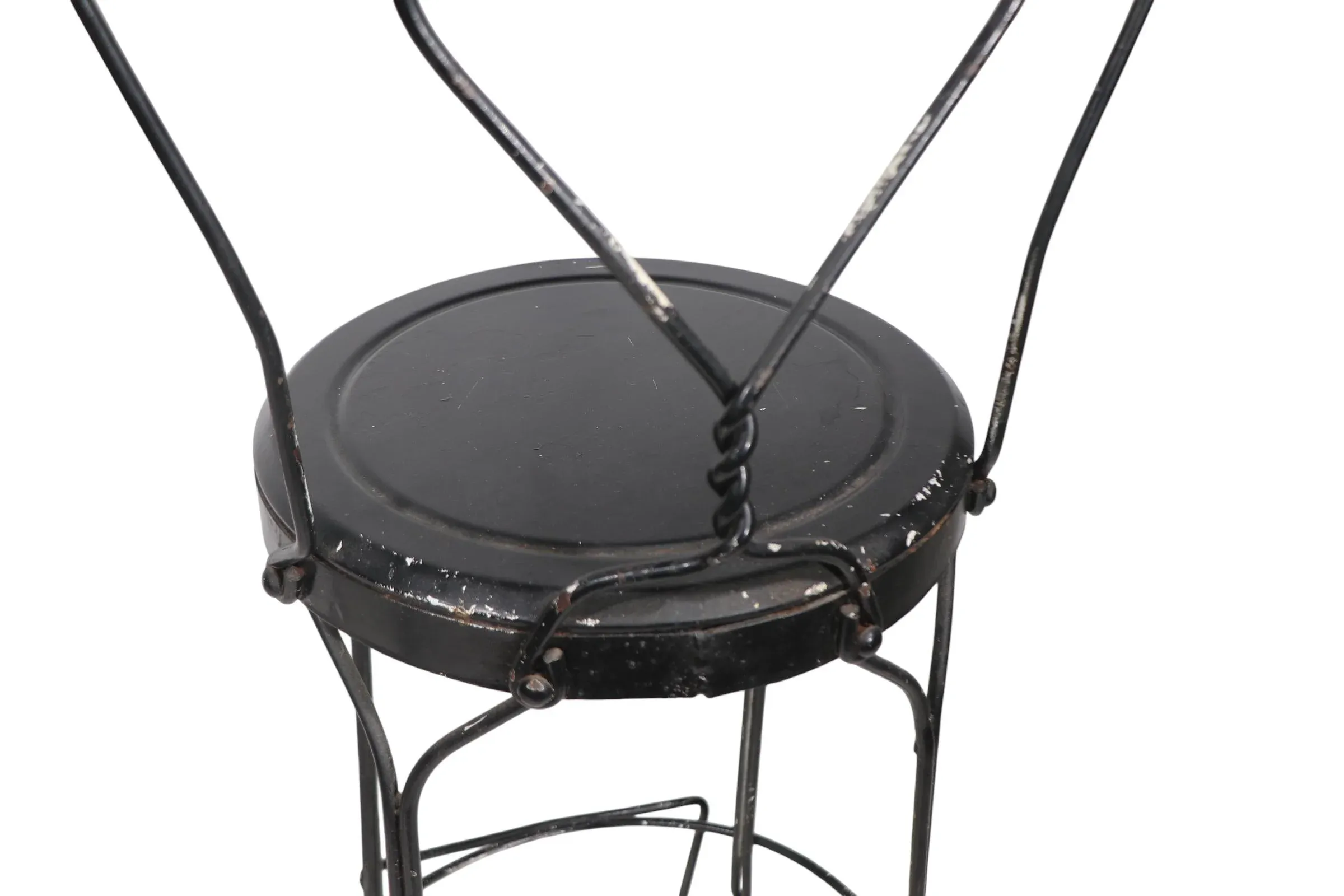 Bar Height Iron Ice Cream Parlor Stools Chairish