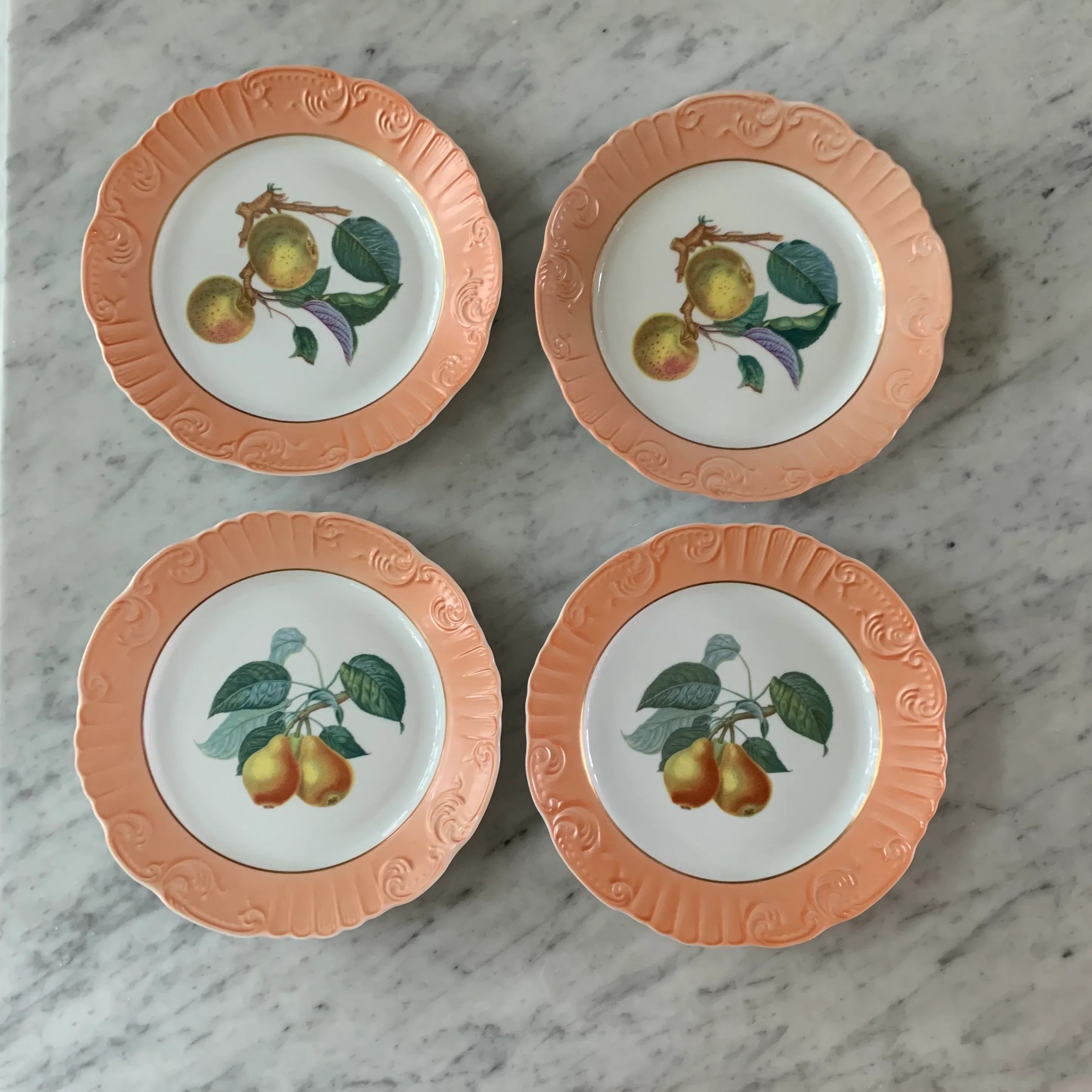 Vintage Vista Alegre for Mottahedeh Summer Fruit Porcelain Dinner