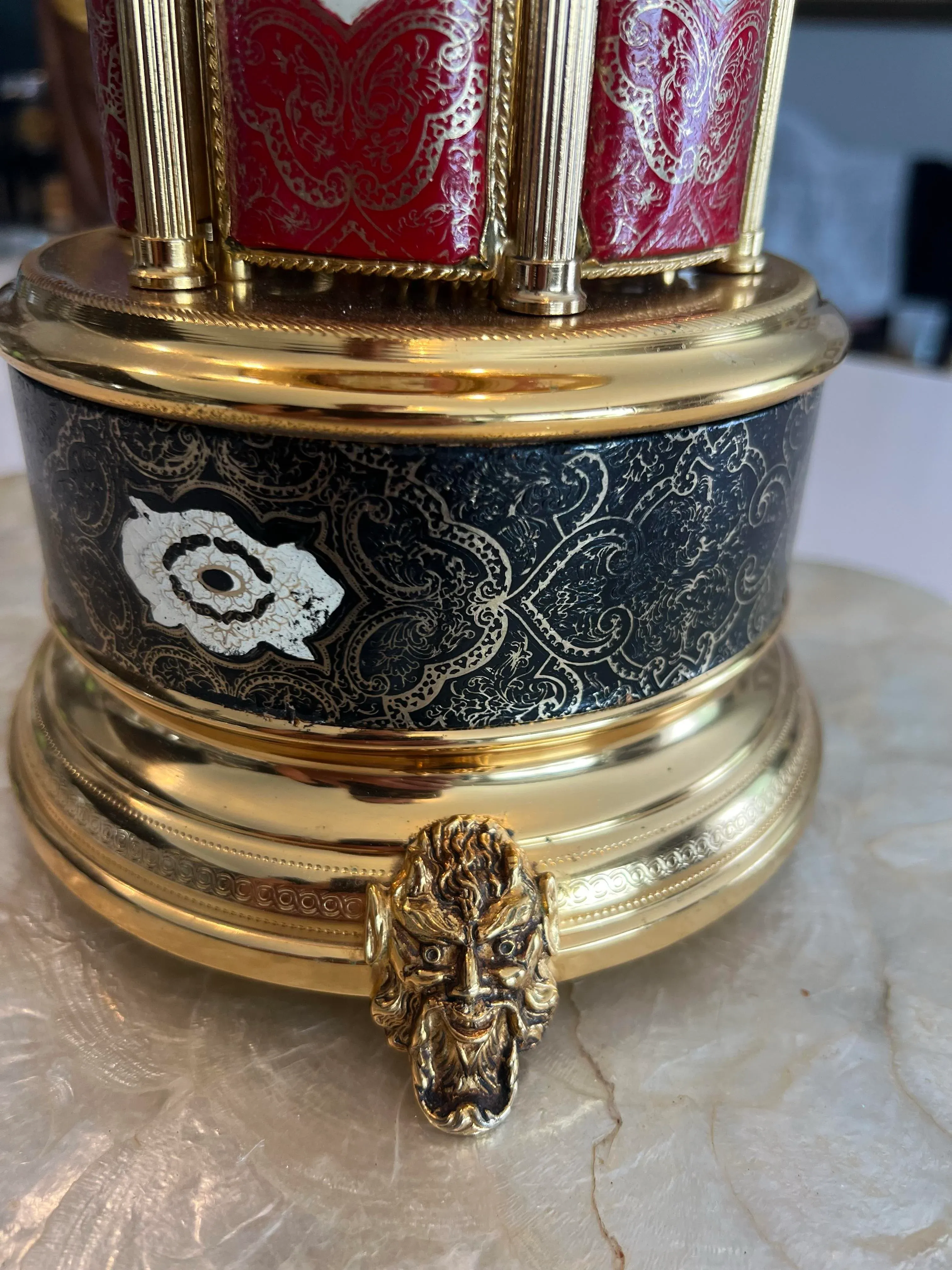 reuge cigarette music box Vintage Lipstick Holder Carousel Check out this stunning Vintage